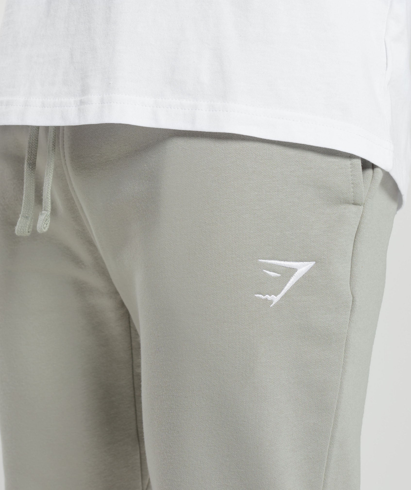 Gymshark Crest Joggers - Stone Grey