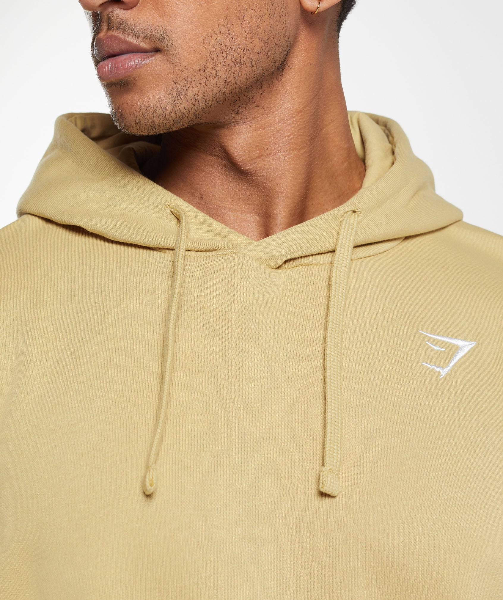 Crest Oversized Hoodie in Khaki Yellow - view 5