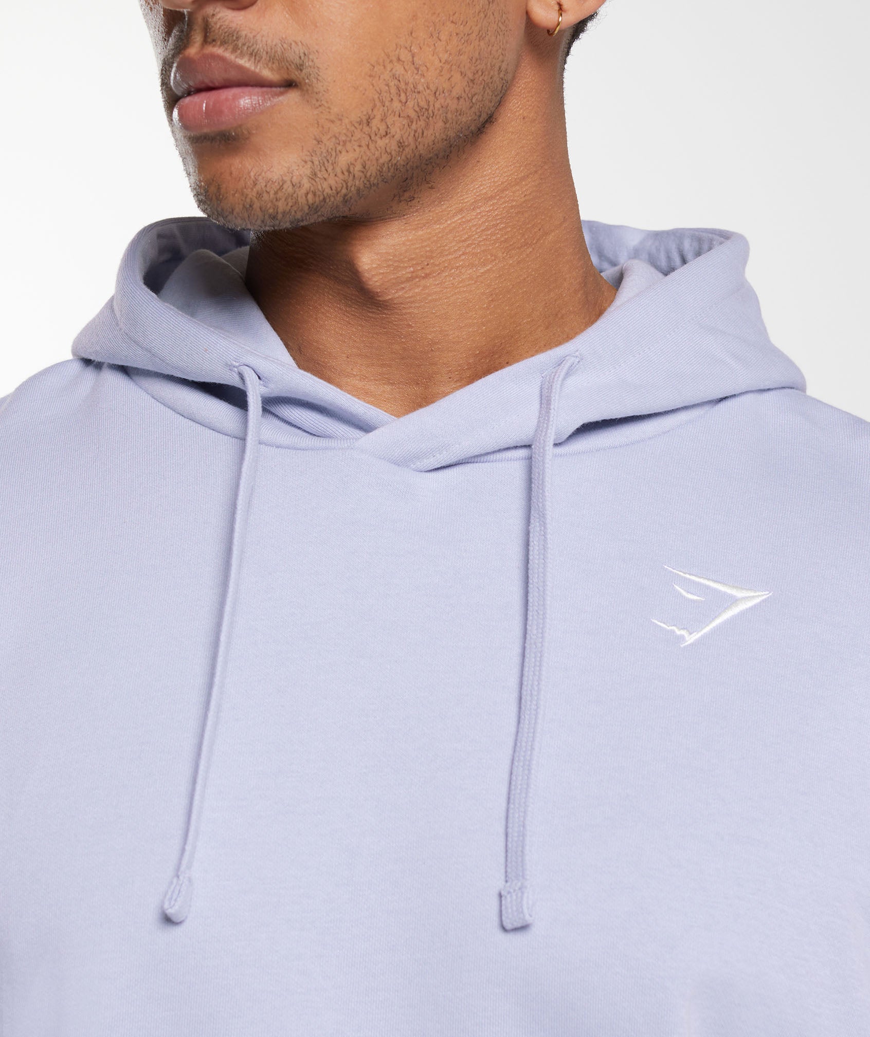 Crest Oversized Hoodie in Silver Lilac - view 5