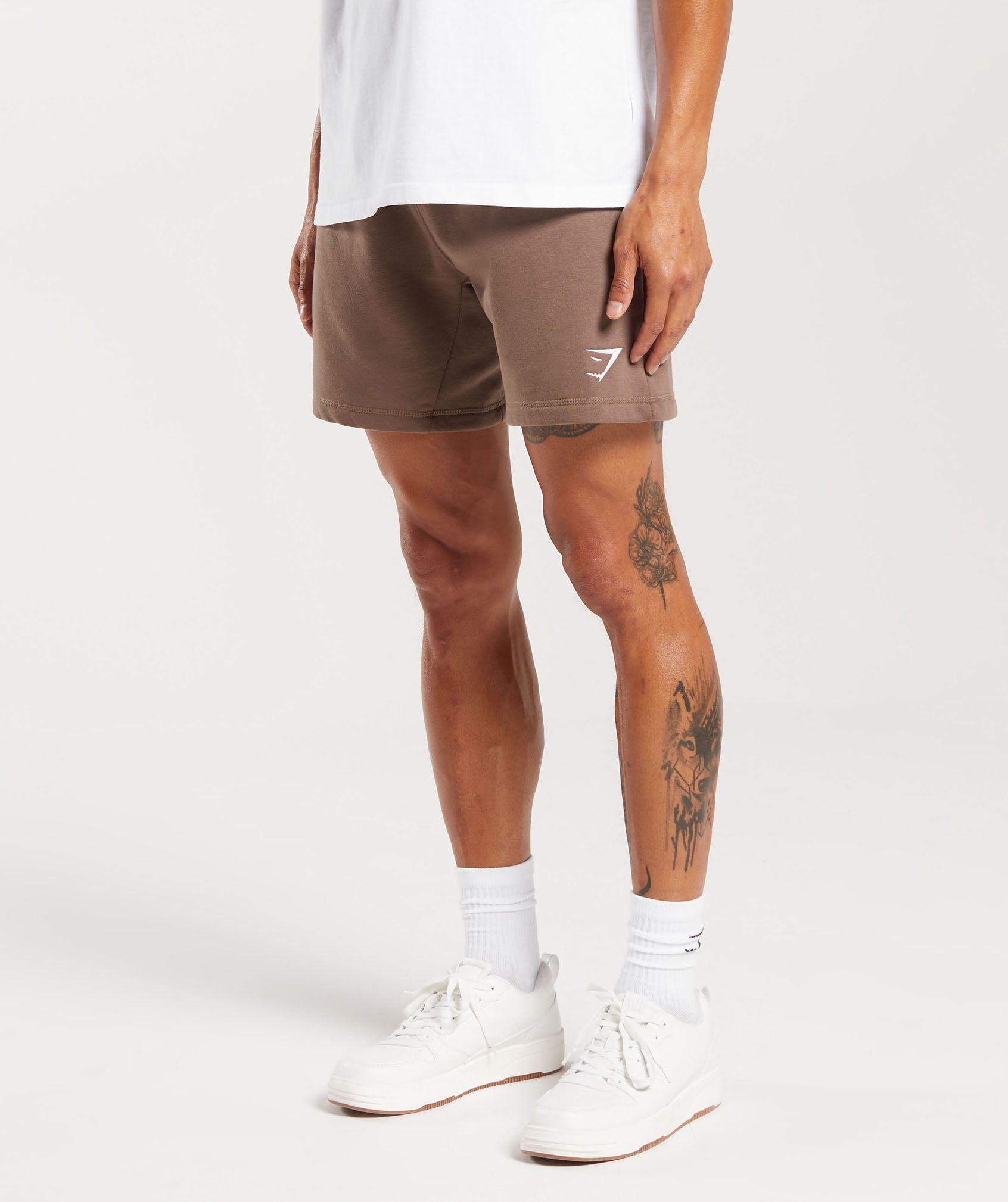 Crest Shorts in Truffle Brown - view 3