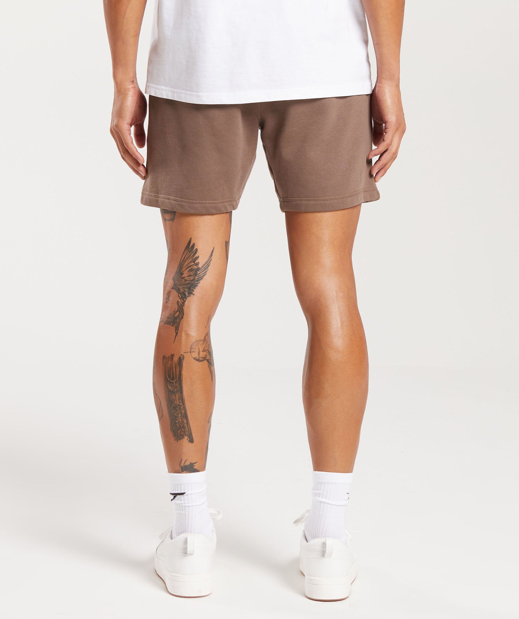 Gymshark Crest Shorts - Truffle Brown