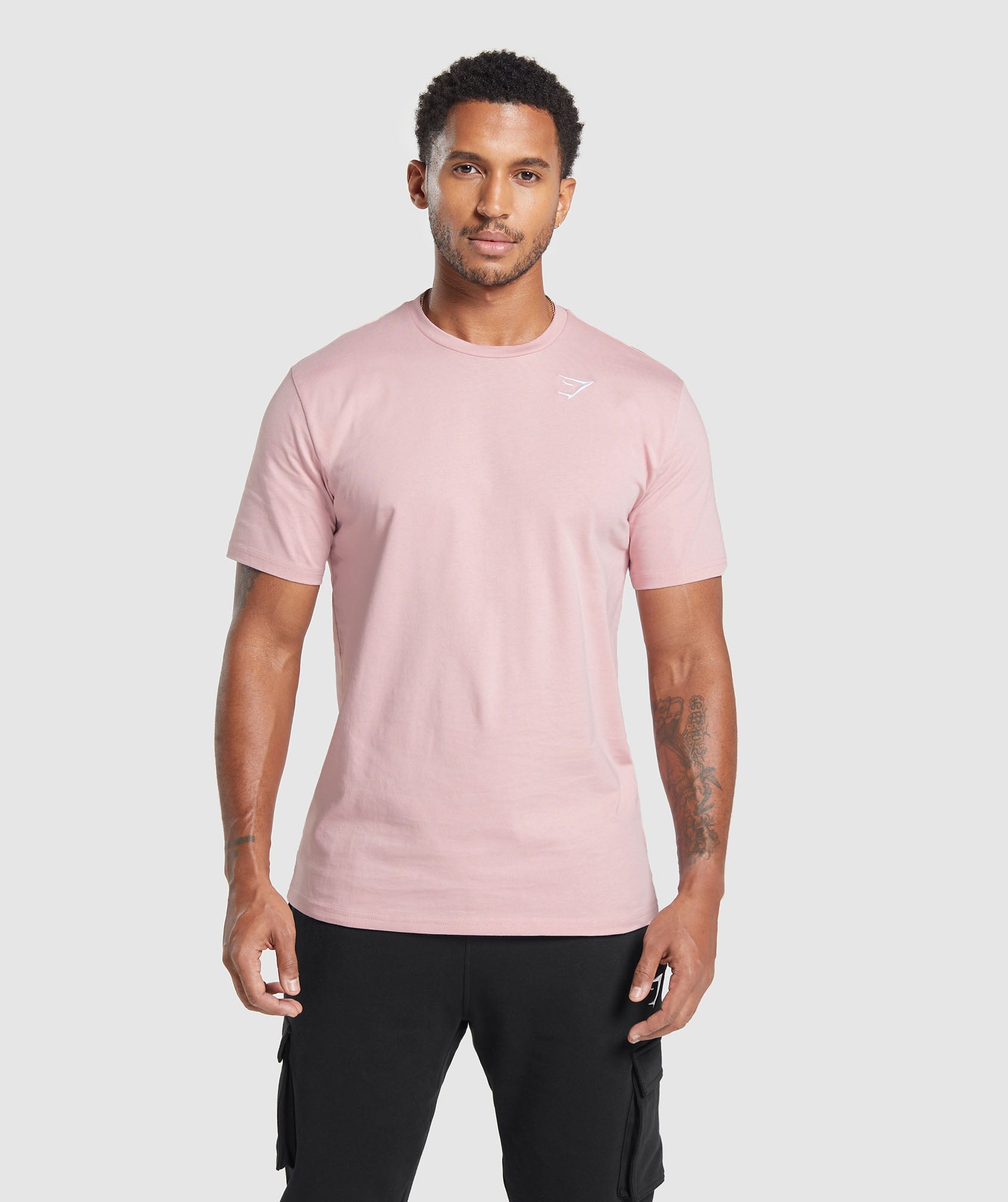 Crest T-Shirt en Light Pink