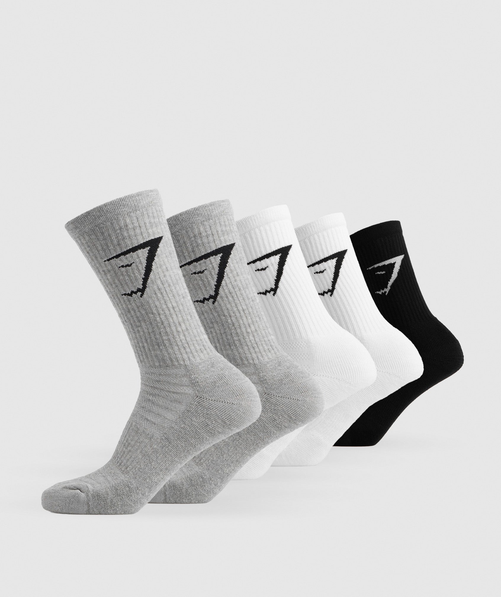 Crew Socks 5pk in White/Black/Light Grey Marl is out of stock