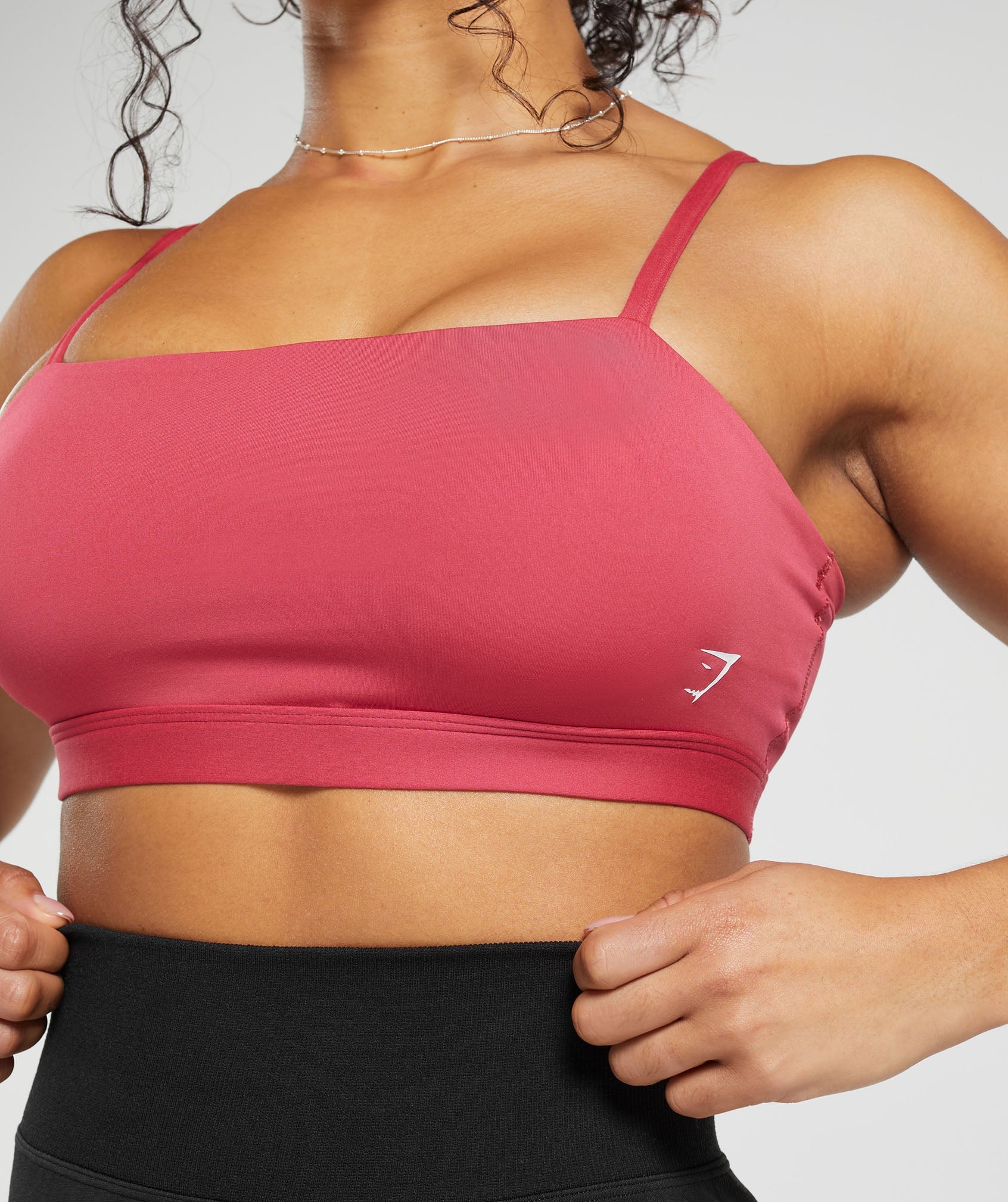 Gymshark Adapt Fleck Seamless Halterneck Bralette- Vintage Pink