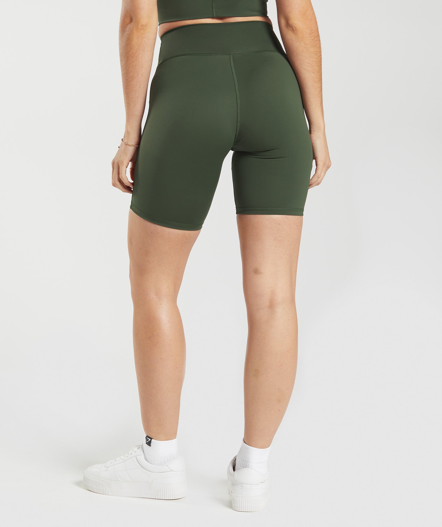 Elevate Cycling Shorts in Moss Olive - view 2