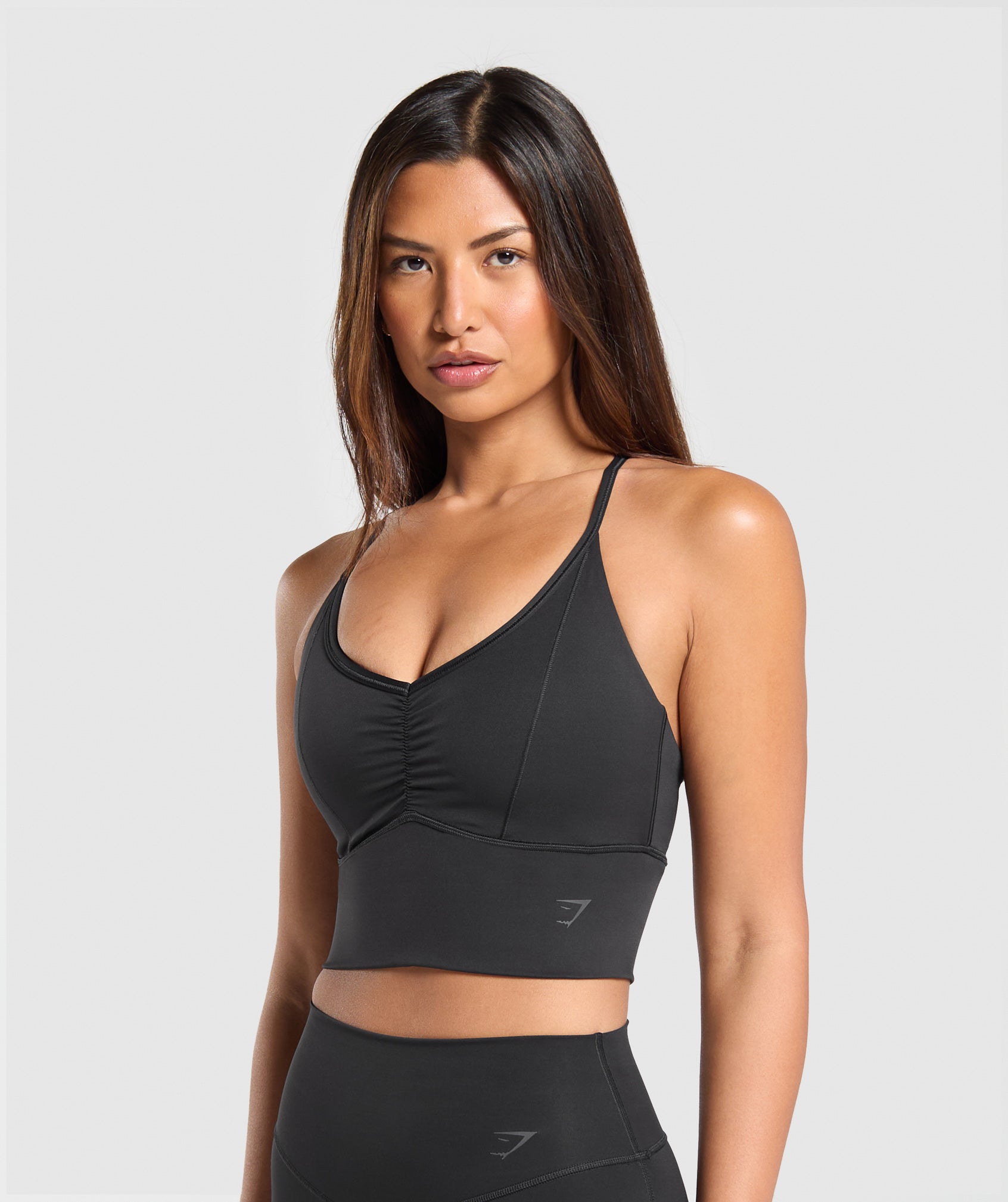 Elevate Longline Sports Bra in Black - view 3