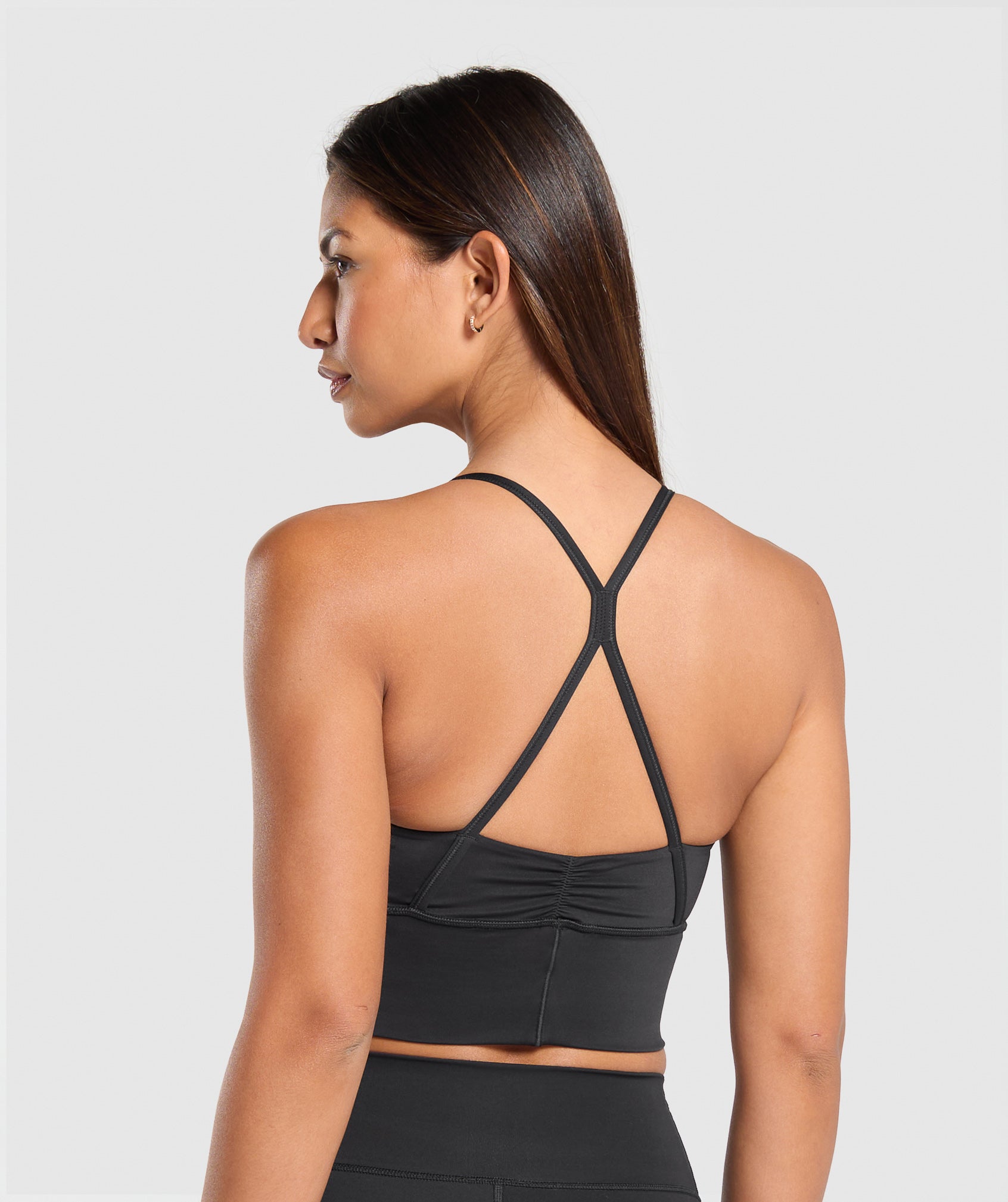 Elevate Longline Sports Bra in Black - view 2