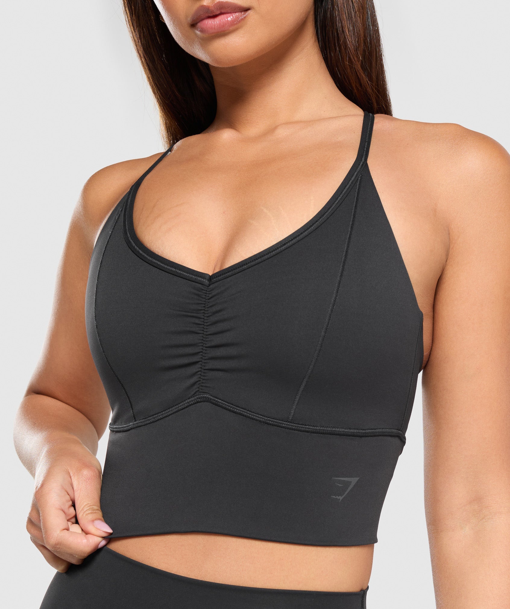 Elevate Longline Sports Bra in Black - view 6