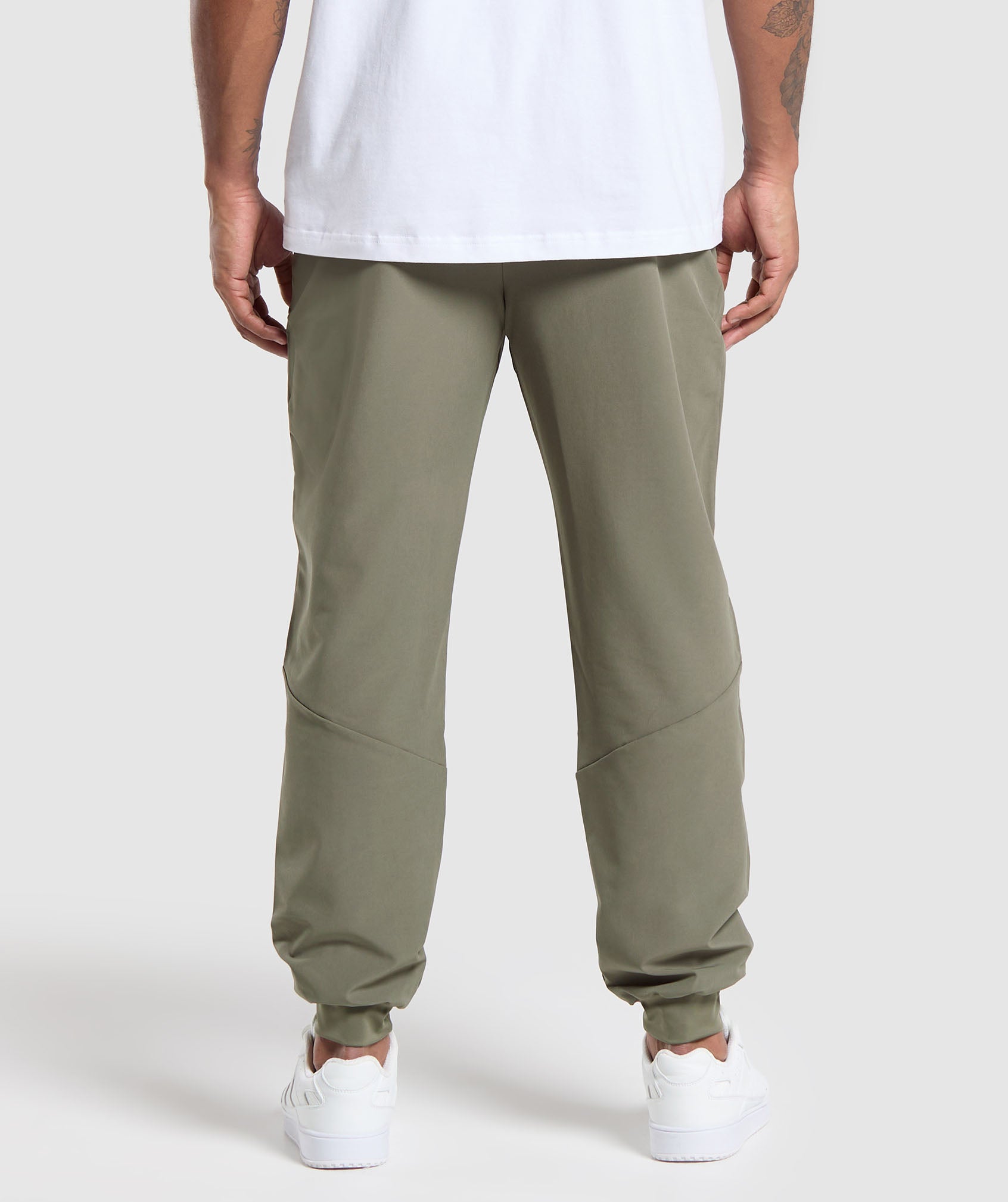 Ease Woven Joggers in Base Green - view 5