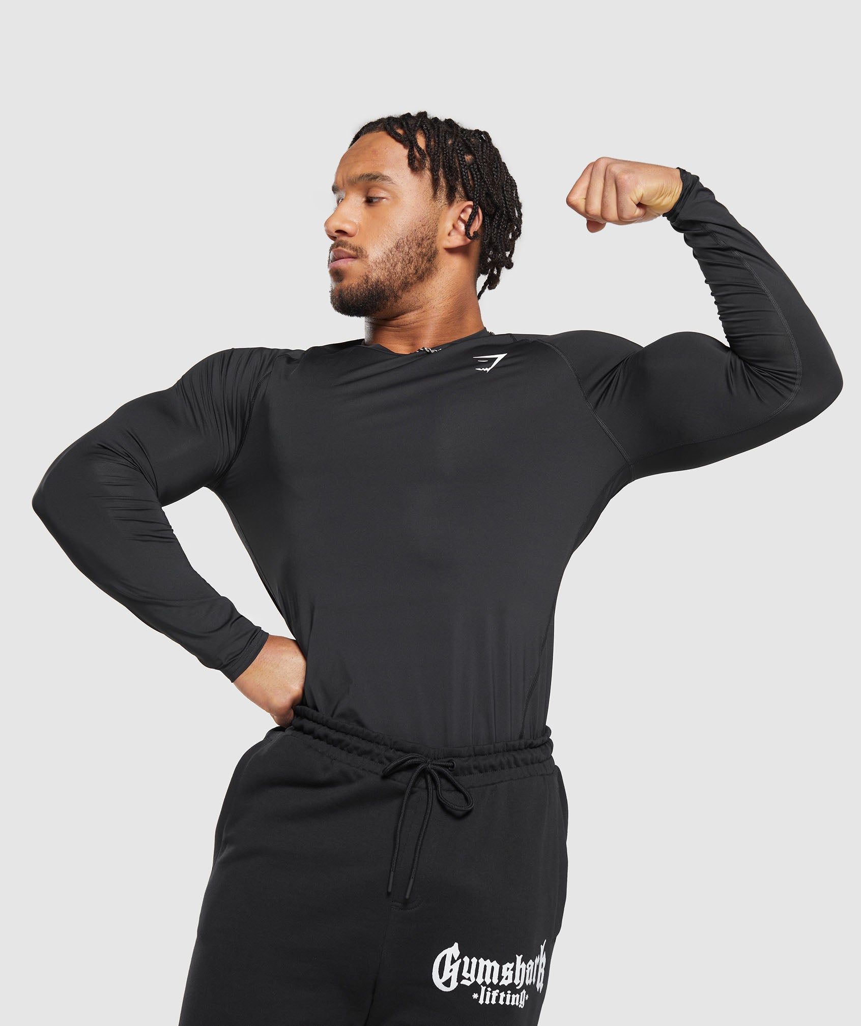 Element Baselayer Long Sleeve T-Shirt in Black - view 3