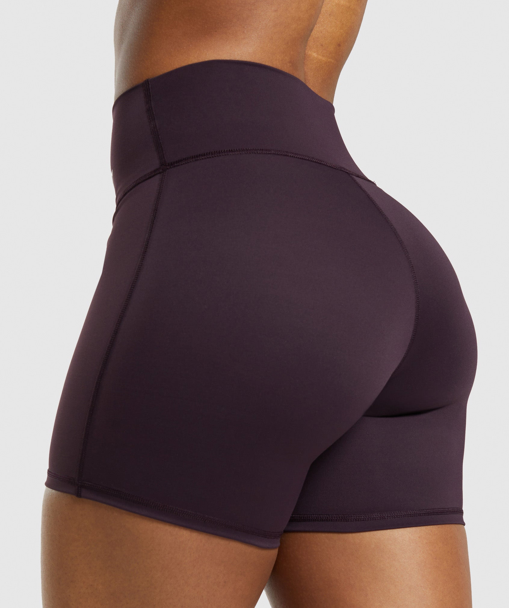 Gymshark Legacy Tight Shorts - Plum Brown