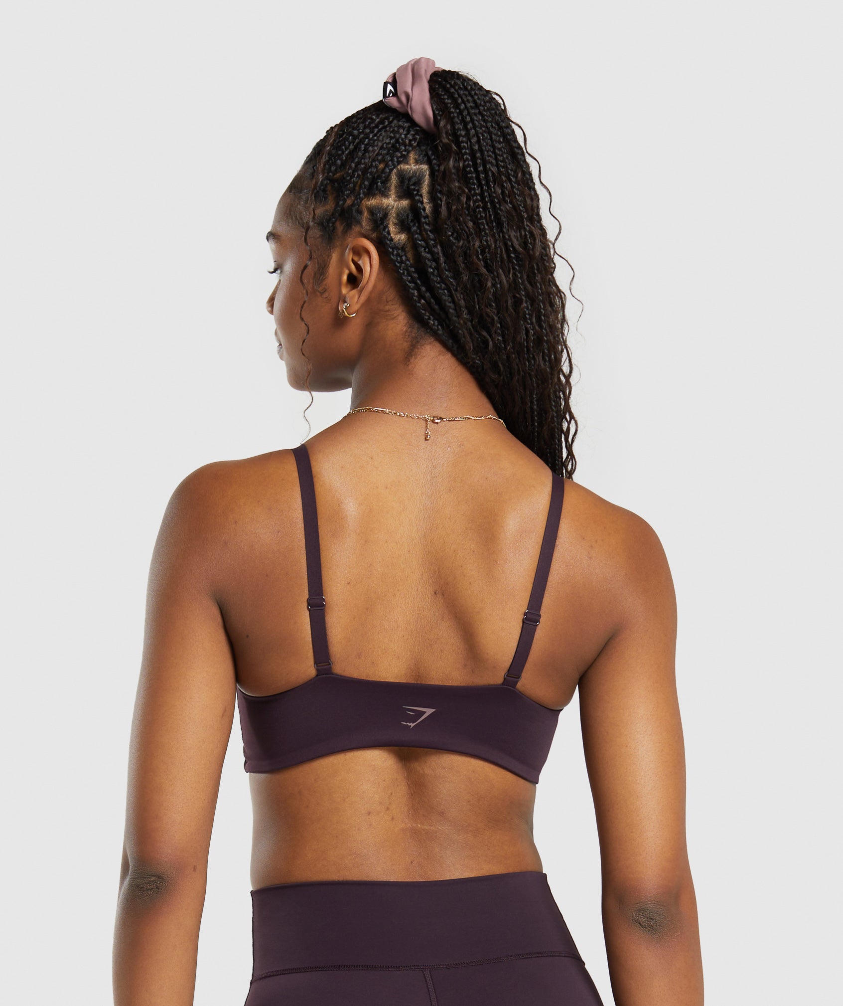 Gymshark Elevate Twist Front Bralette - Plum Brown