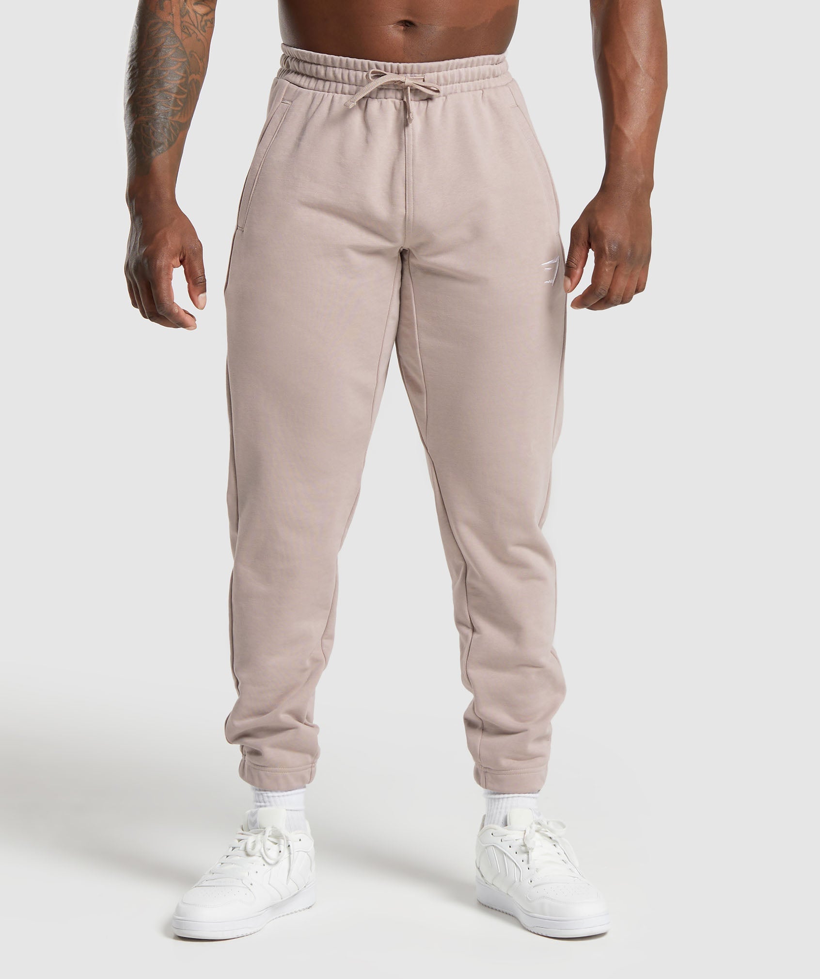 Essential Oversized Joggers en Stone Pink