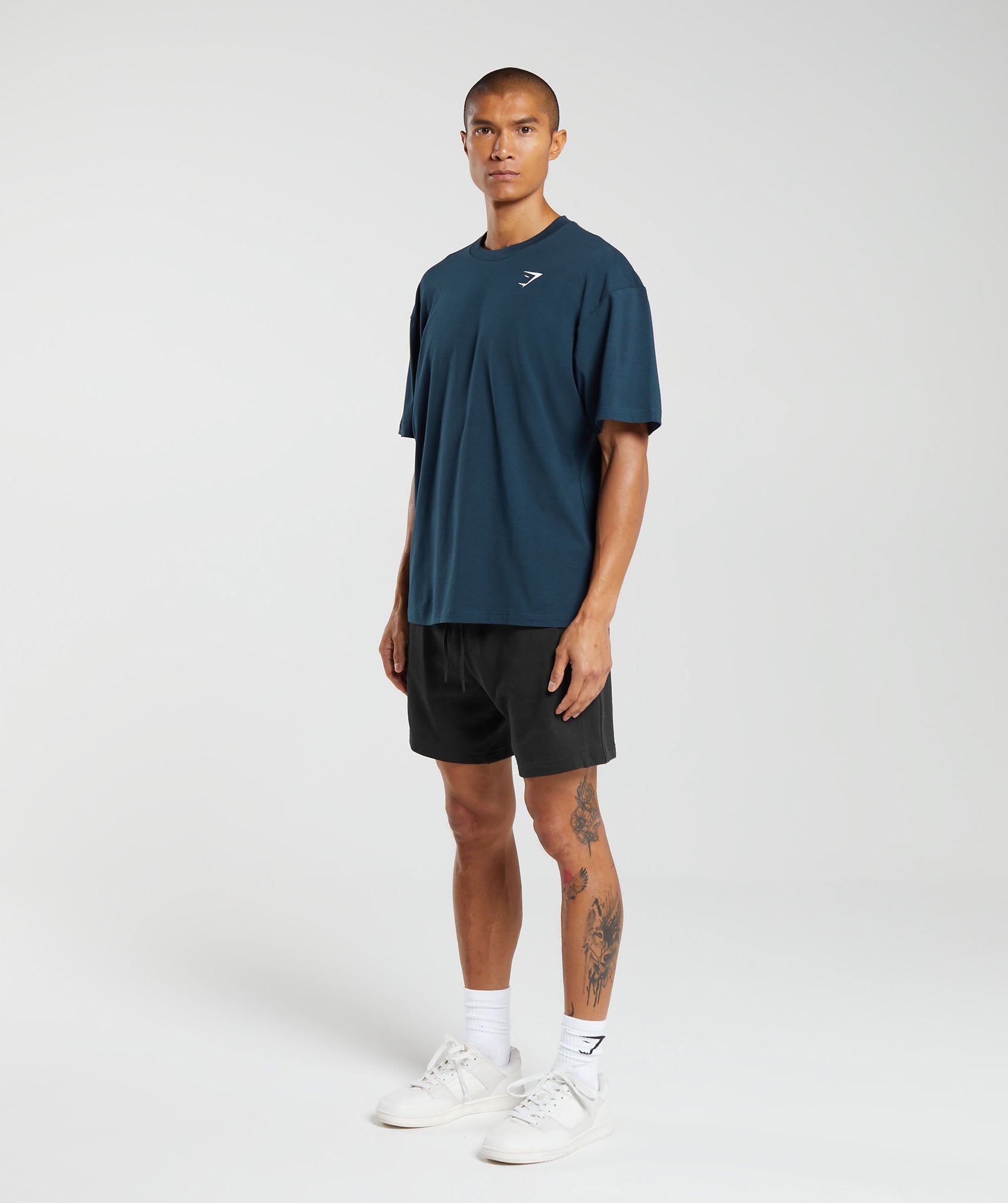 Essential Oversized T-Shirt in Navy - view 4