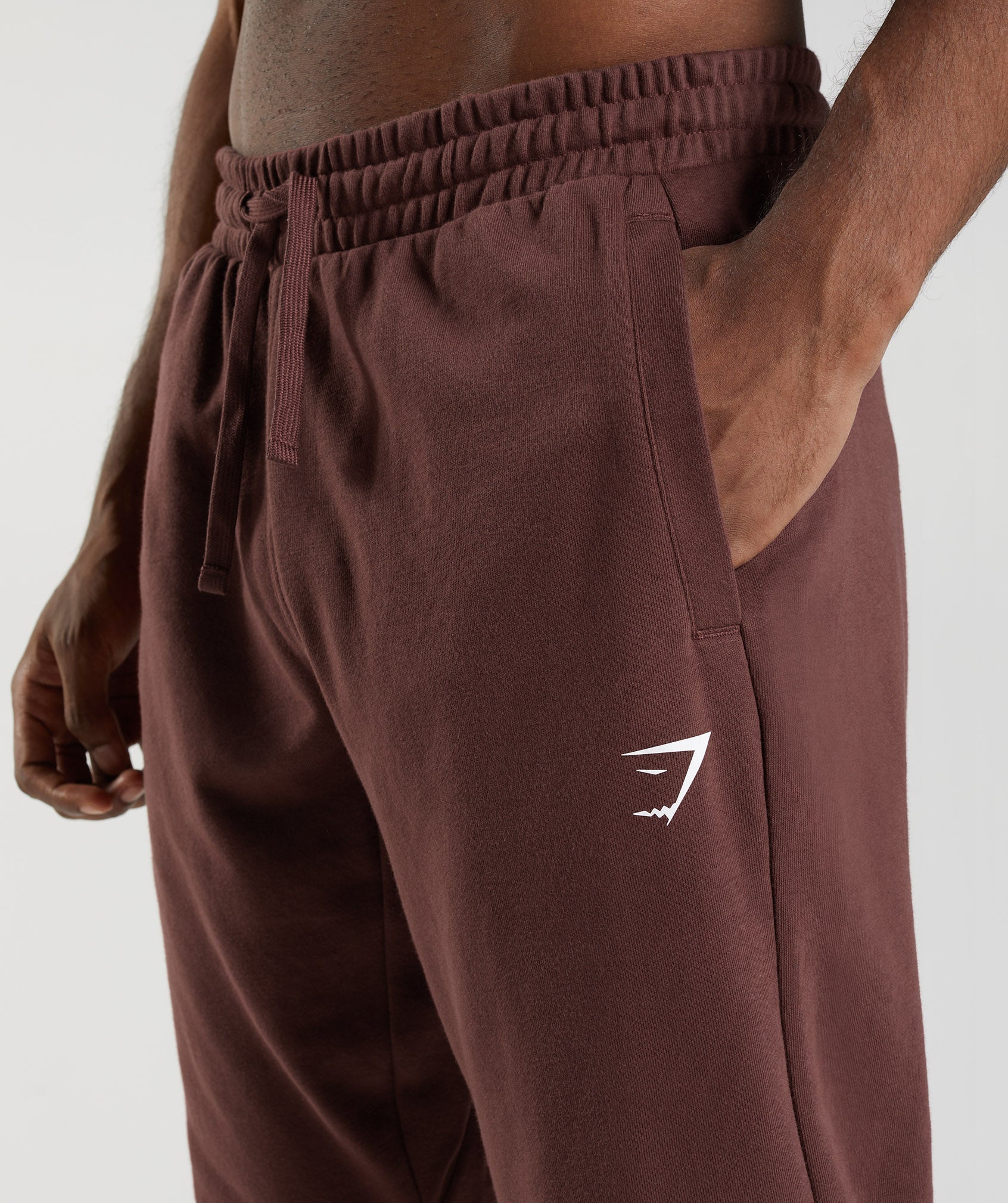 Essential Oversized Joggers in Cherry Brown - view 3