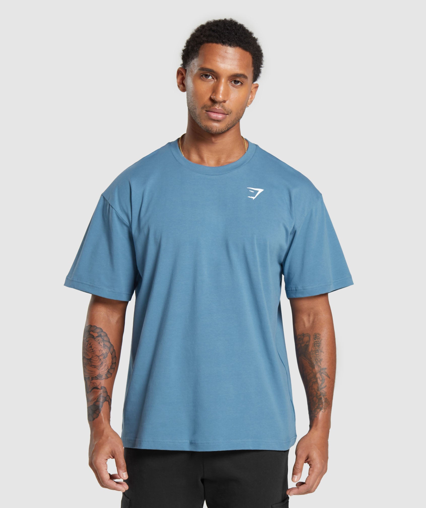 Gymshark Essential Oversized T-Shirt - Pebble Grey