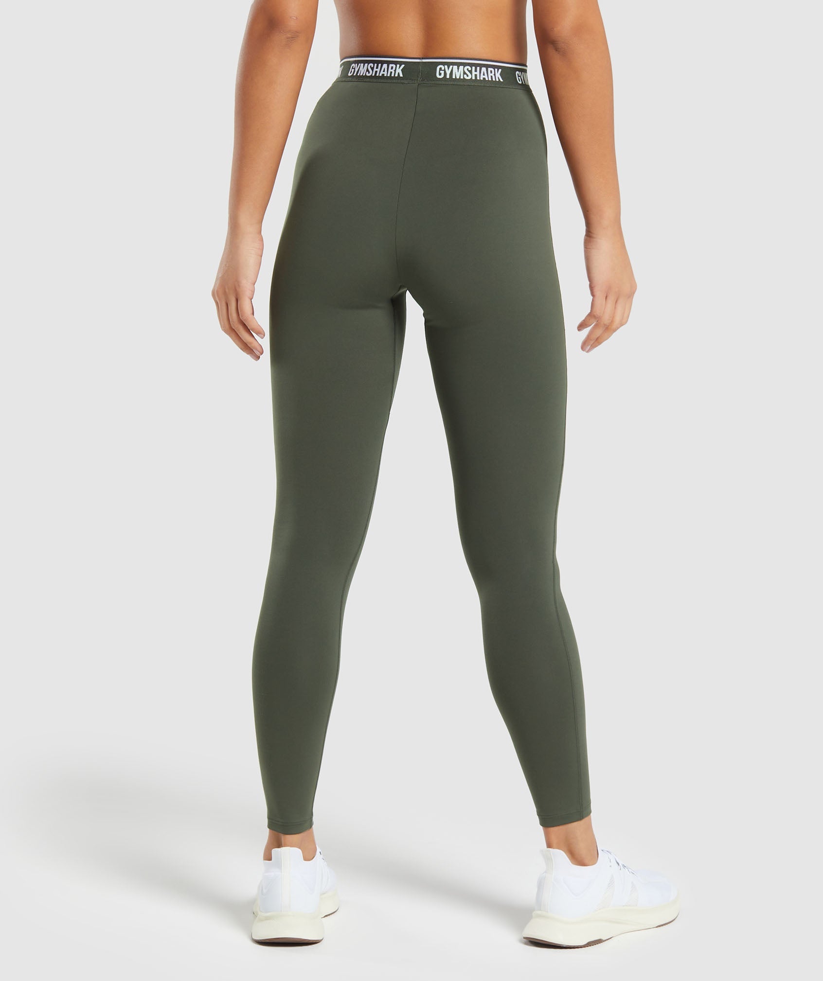Everyday Waistband Leggings in Strength Green - view 2
