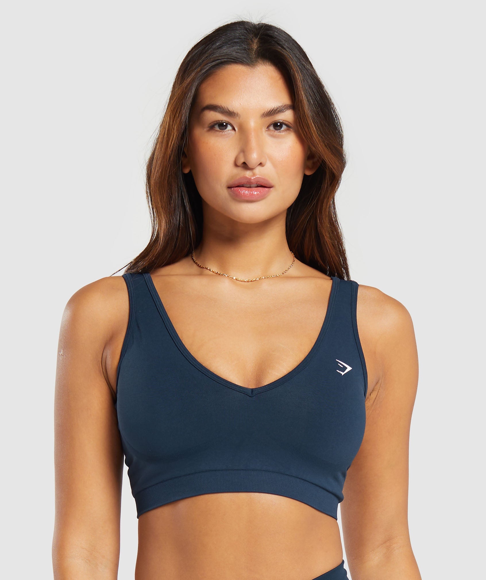 Gymshark Longline Sports Bra - Fog Green