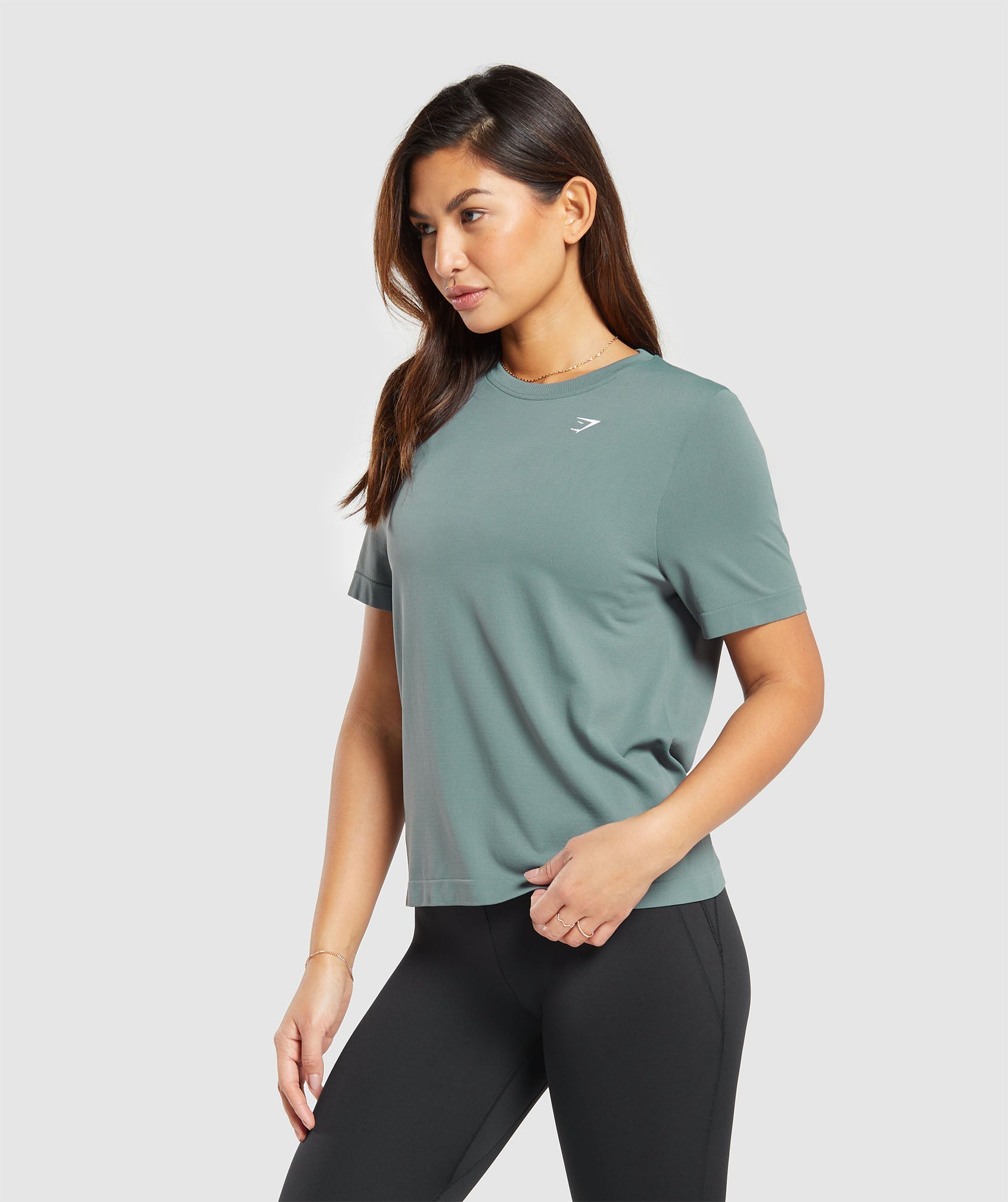 Everyday Seamless T-Shirt in Cargo Teal - view 3