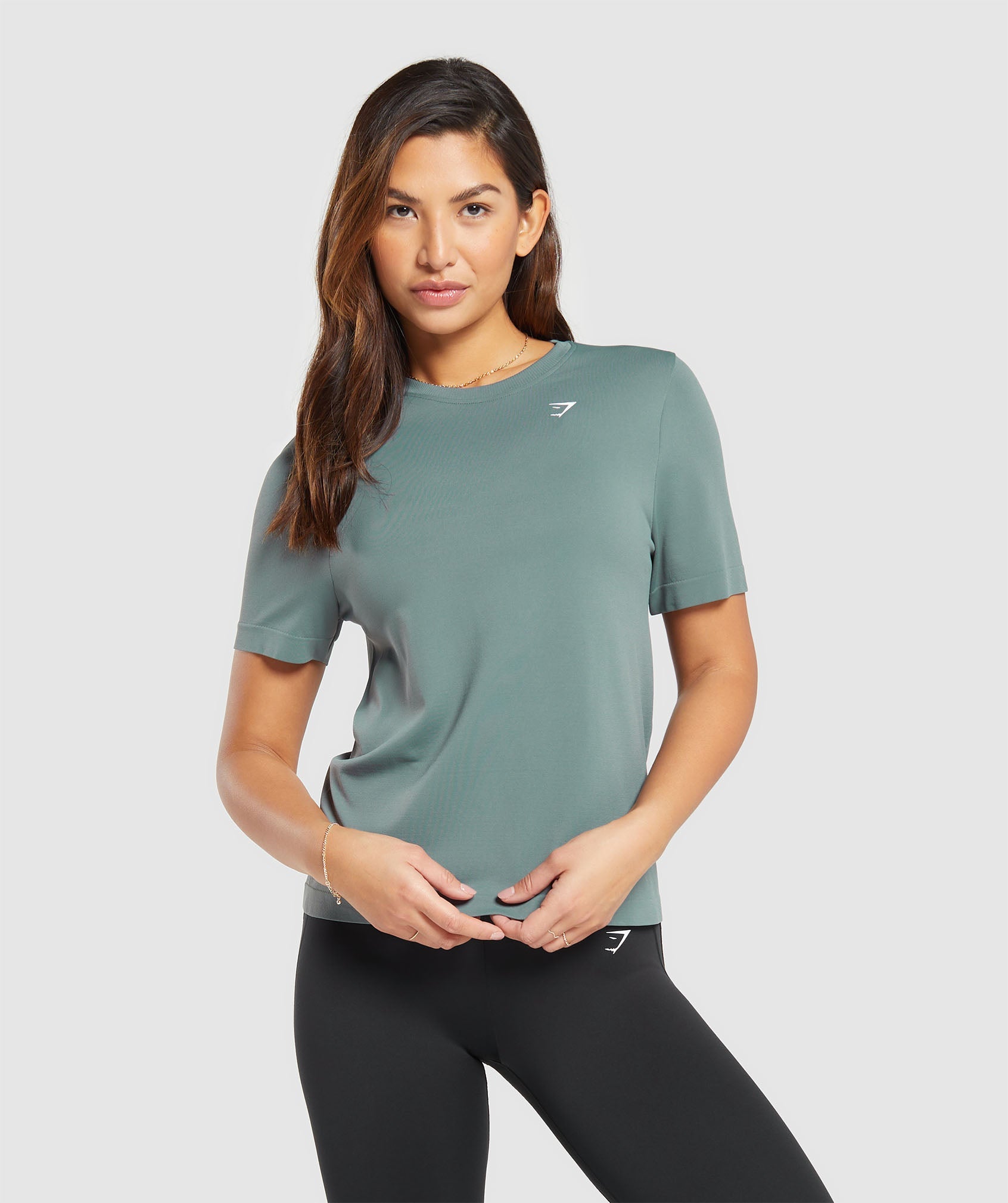 Gymshark Everyday Seamless T-Shirt - Cargo Teal | Gymshark