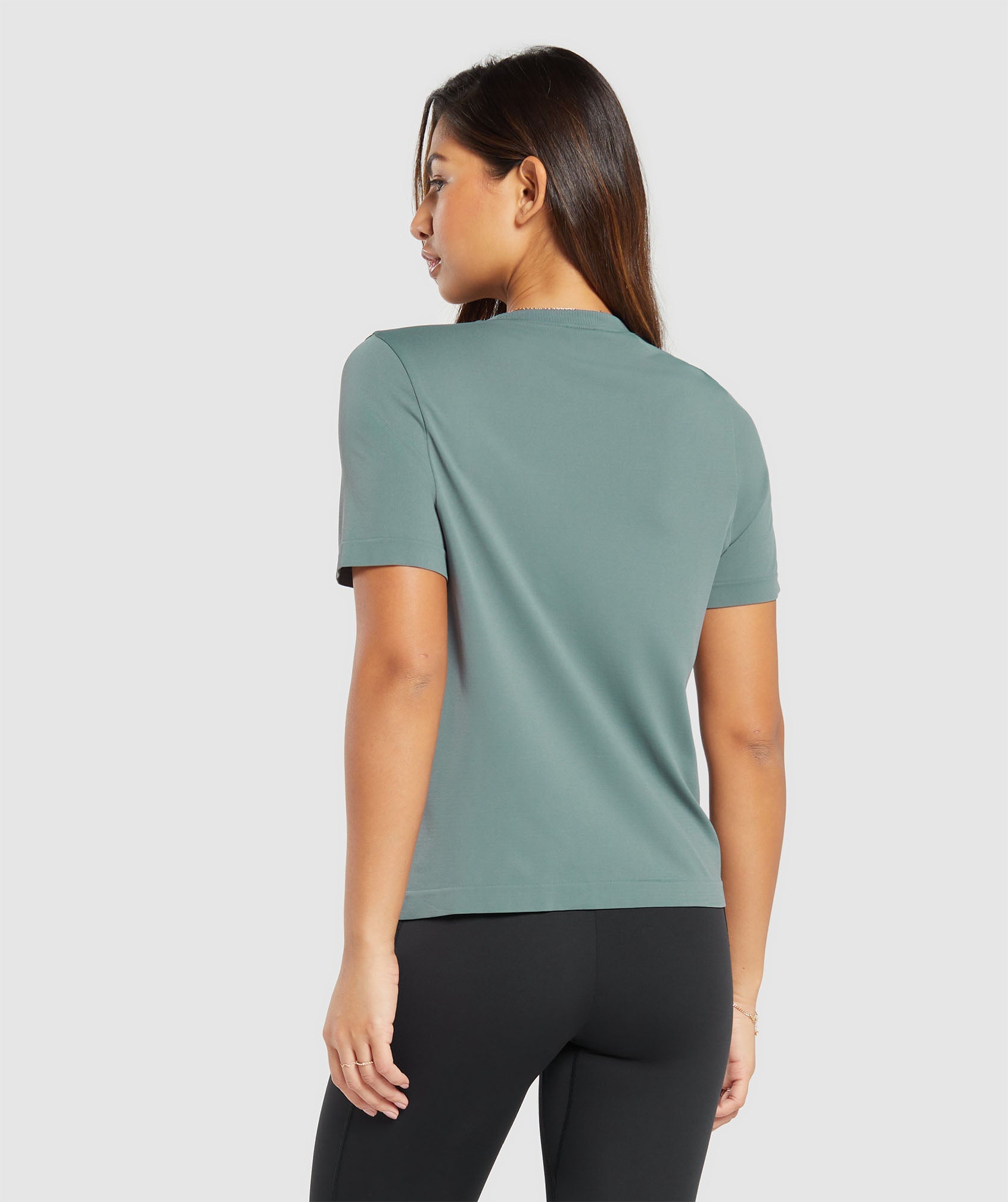 Gymshark Vital Seamless 2.0 Light T-Shirt - Base Green/ Marl