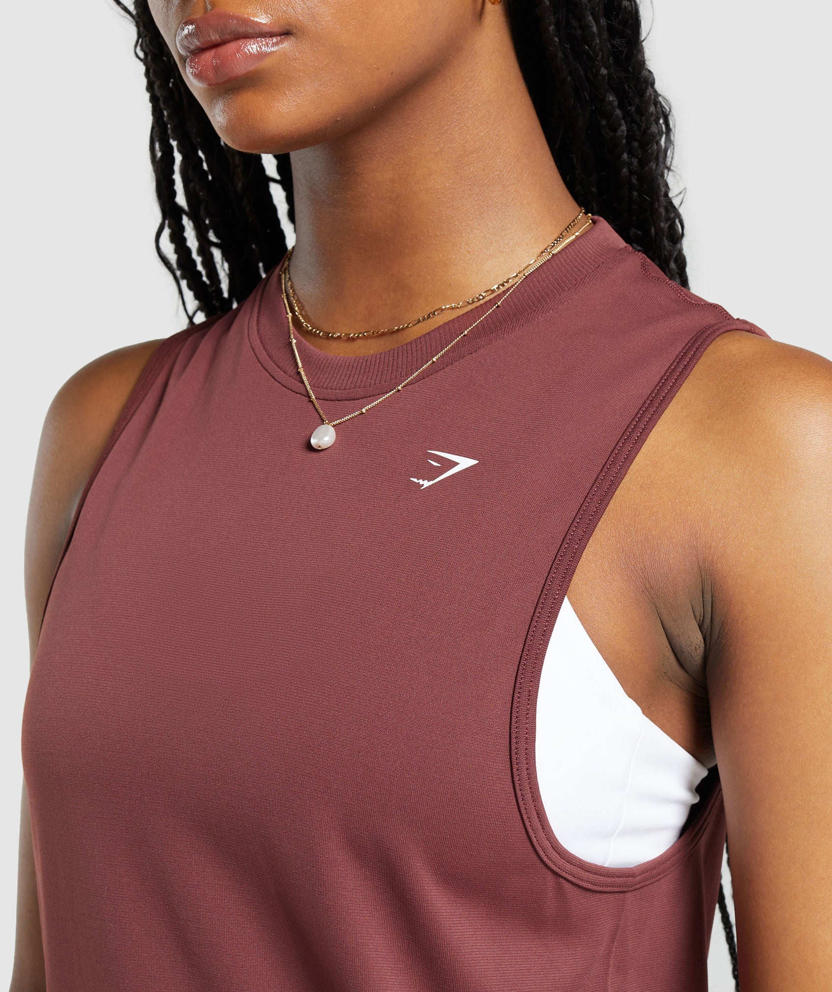 Everyday Seamless Tank in Burgundy Brown - view 5