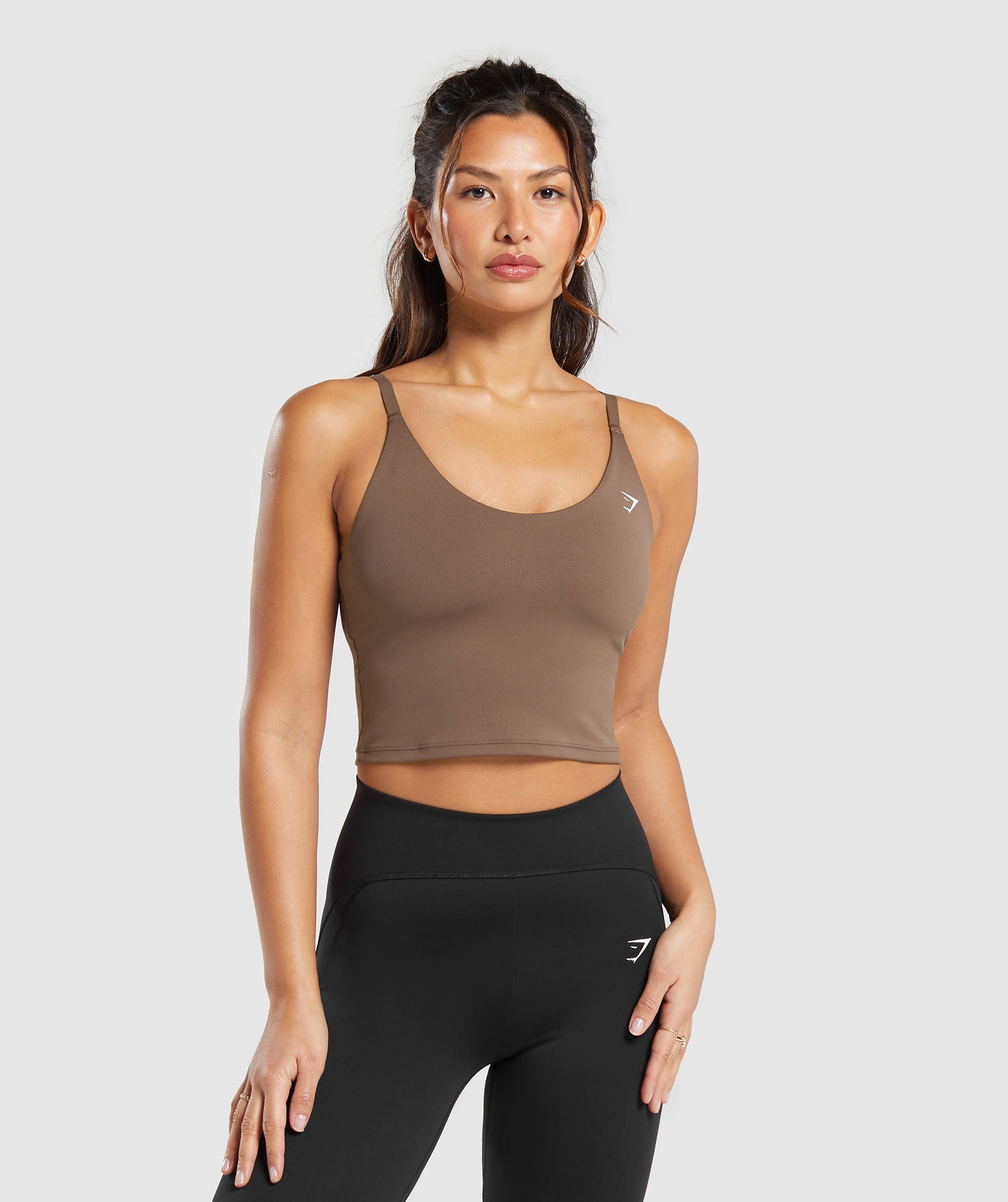 Womens Halter Tops with Built in Bra under 15 Women'S Long Sleeve Round  Neck Crop Top Tee Shirt Basic Solid Tight Slim Fit Cropped Shirt Workout  Yoga Workout Tops for Women Built in Sports Bra Long 