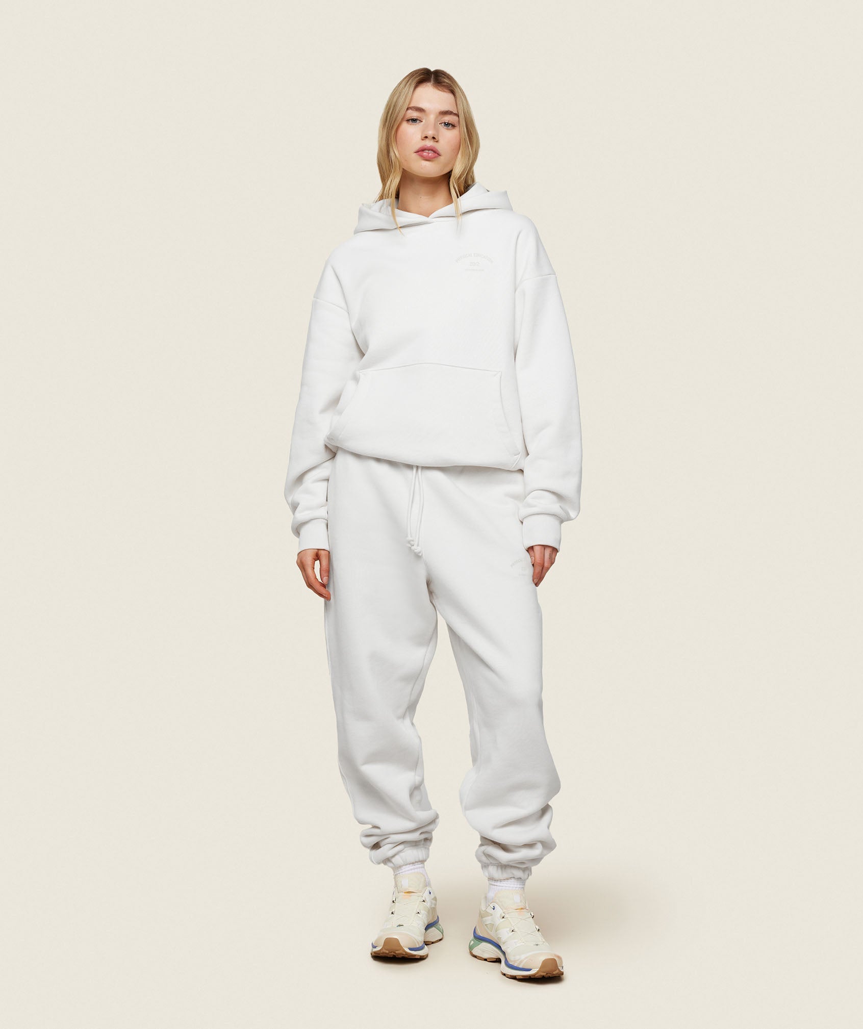 Phys Ed Graphic Hoodie in Ecru White - view 4
