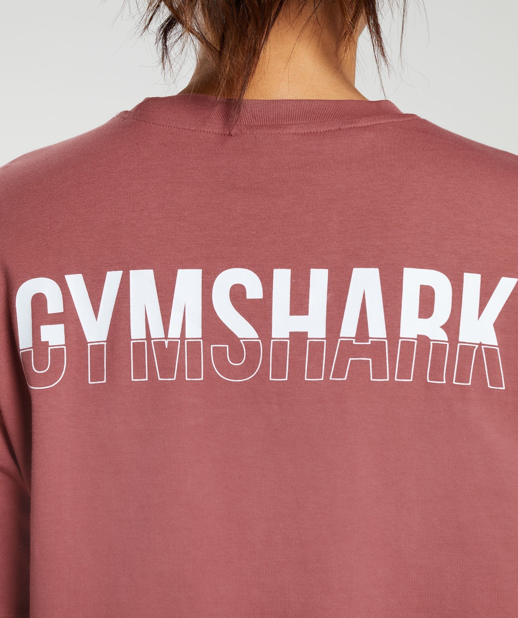 Gymshark Fraction Oversized T-Shirt - Soft Berry