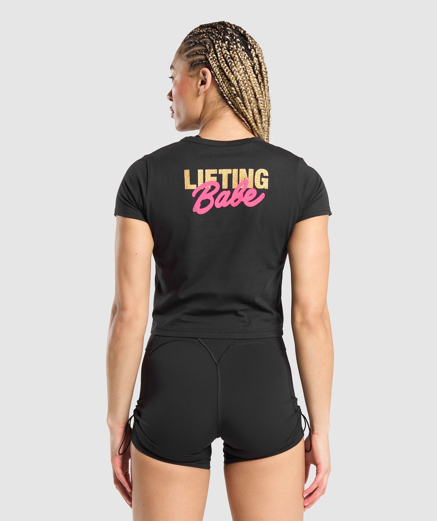 Lifting Babe Tee in Black