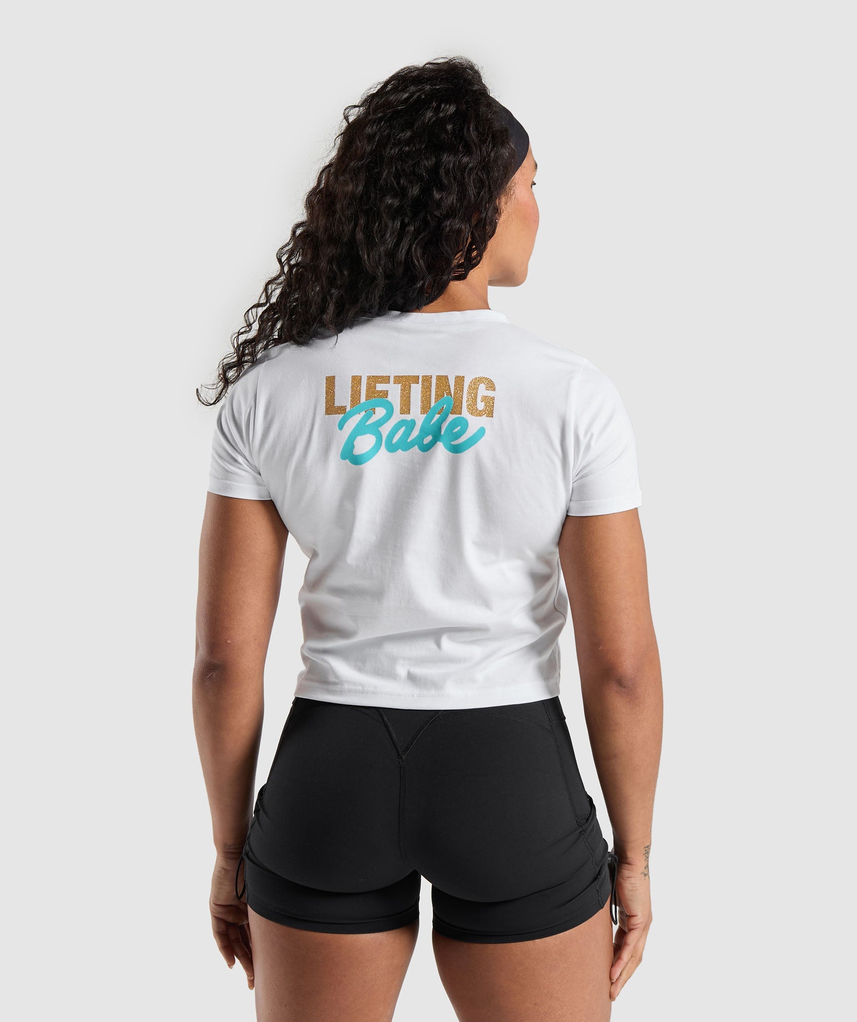 Lifting Babe Tee in White - view 1