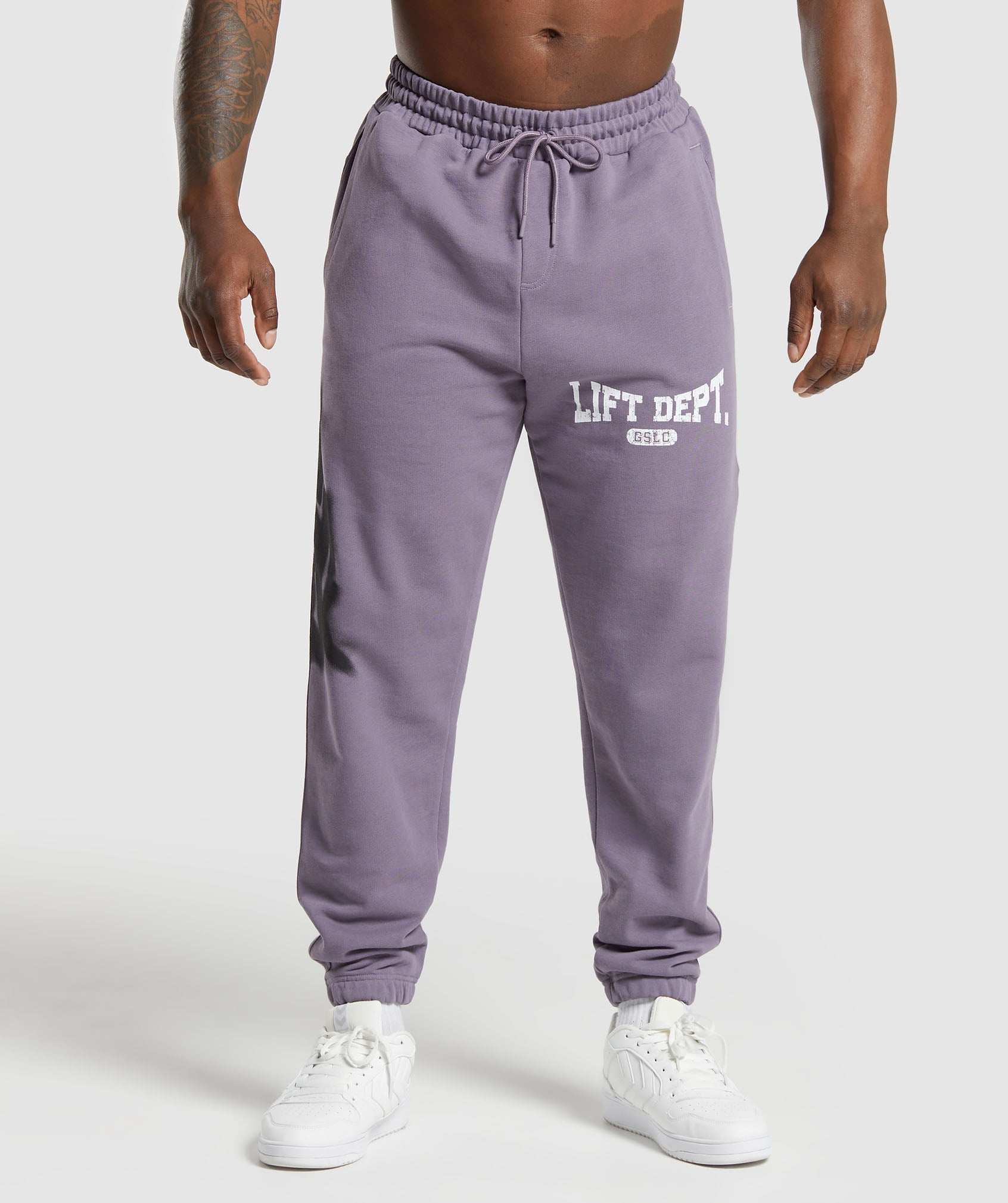 Lifting Department Graffiti Joggers in Fog Purple - view 2