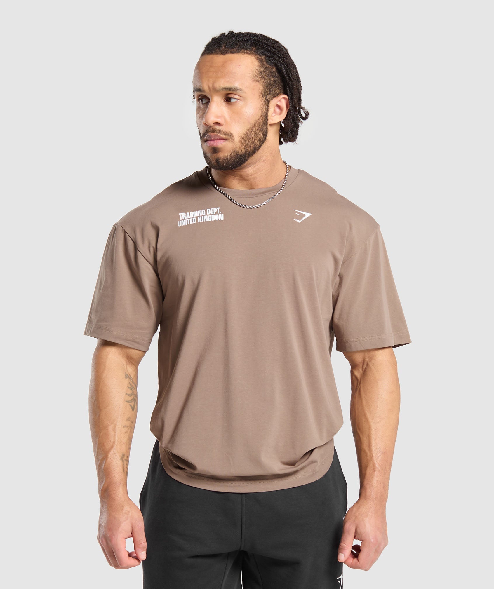 Training Dept. UK T-Shirt in Mocha Mauve - view 2