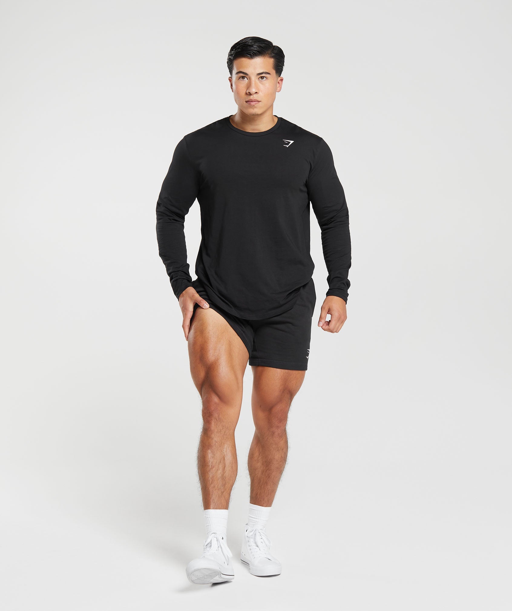 Lifting Club Long Sleeve T-Shirt in Black - view 4