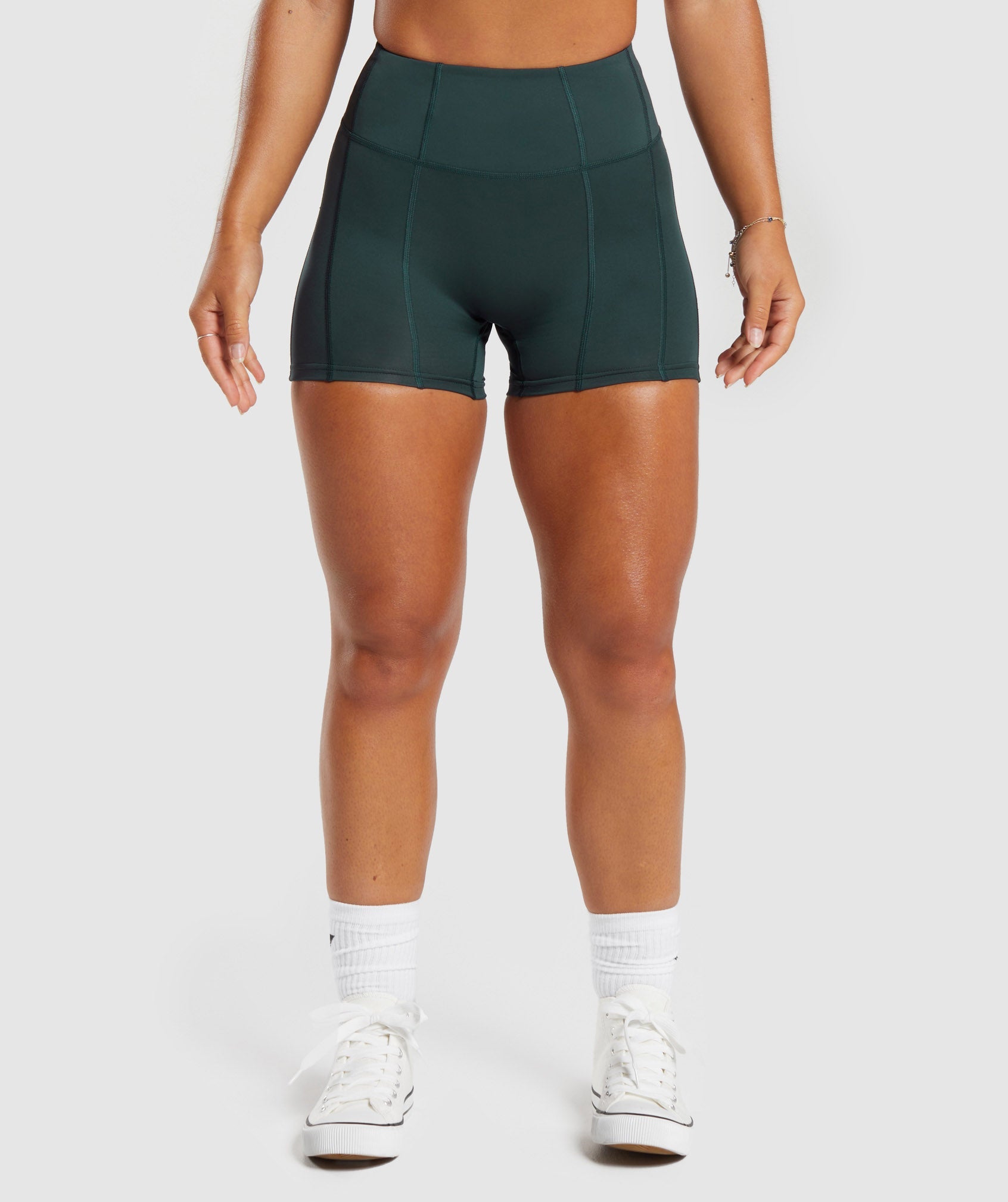 GS Power High Rise Shorts in Darkest Teal - view 1