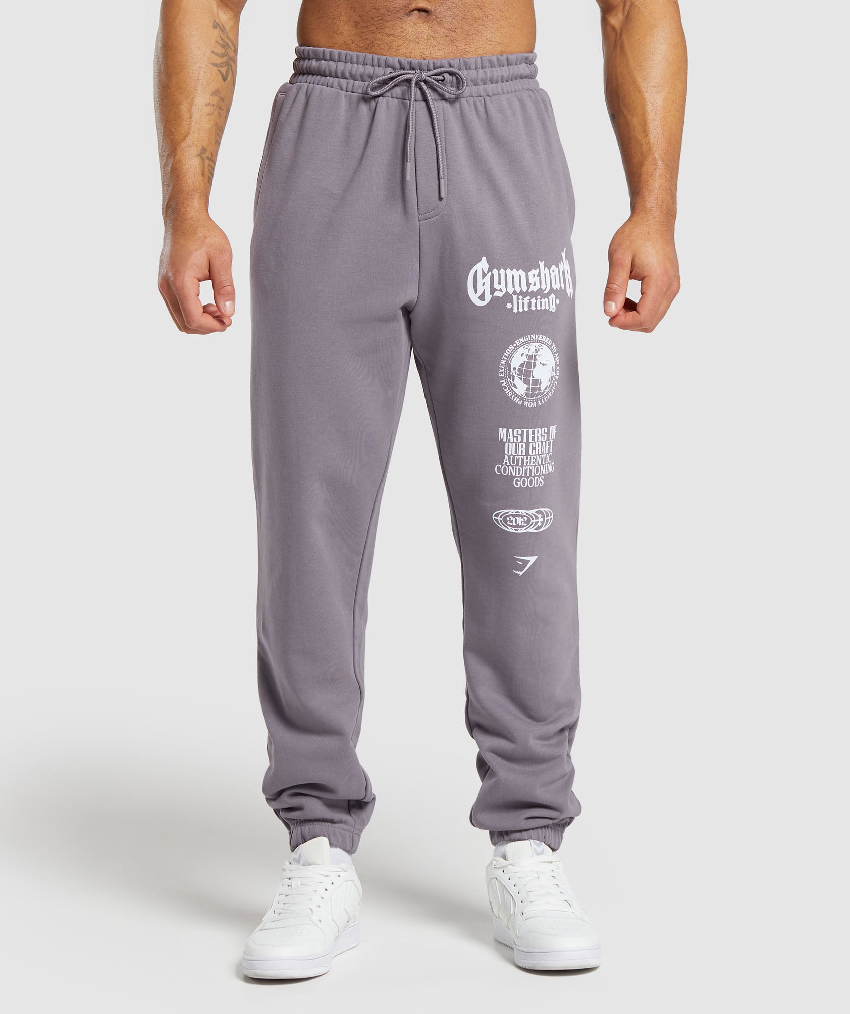 Global Lifting Oversized Essential Joggers in Fog Purple - view 1