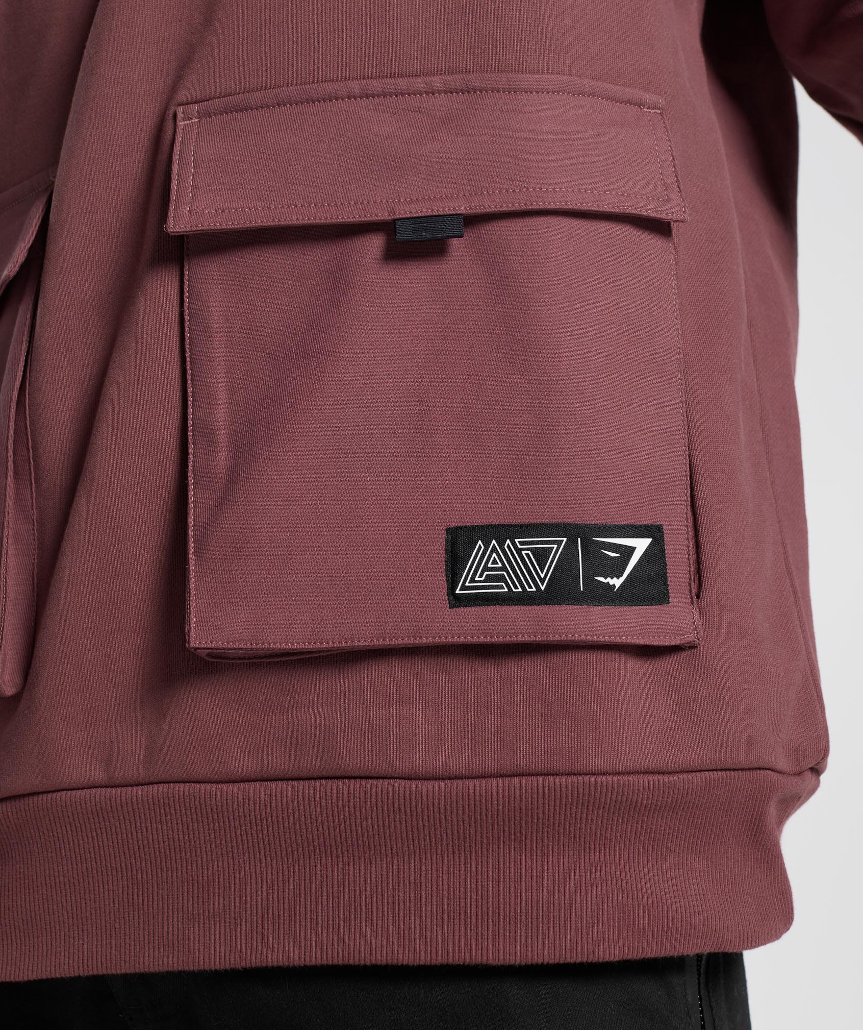 GS x David Laid Hoodie in Magenta Brown - view 6