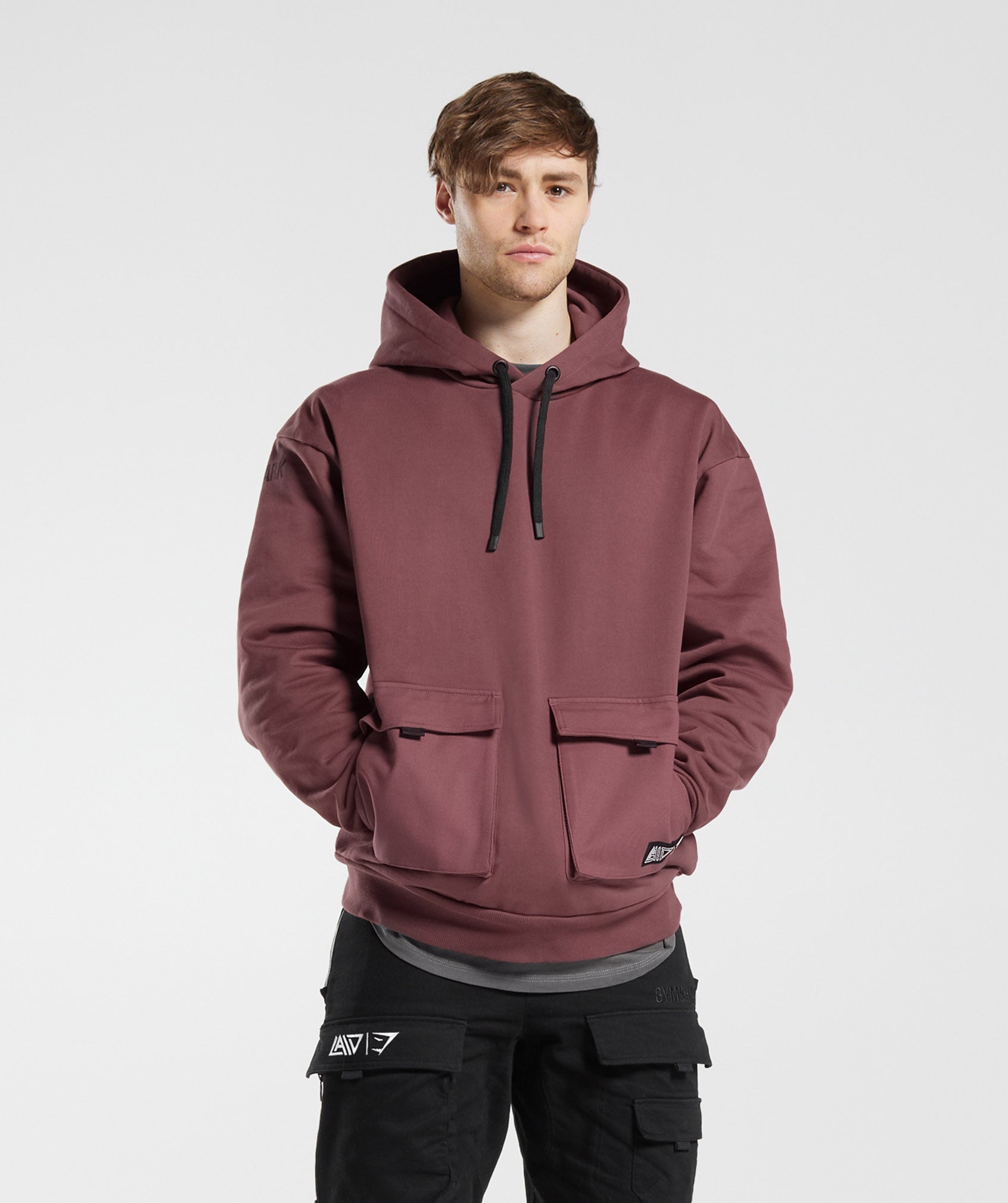 GS x David Laid Hoodie in Magenta Brown - view 1