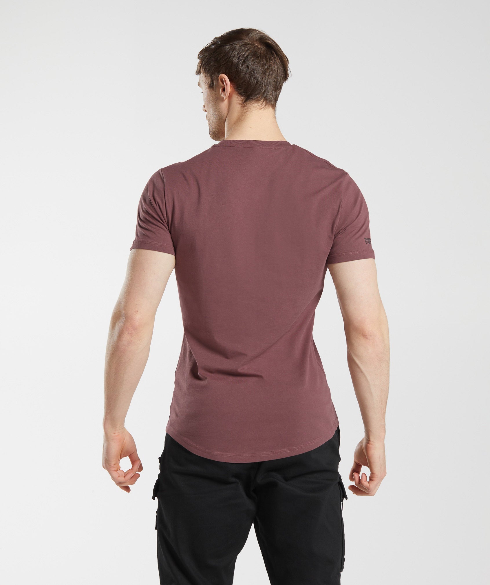 Gymshark GS x David Laid T-Shirt - Magenta Brown