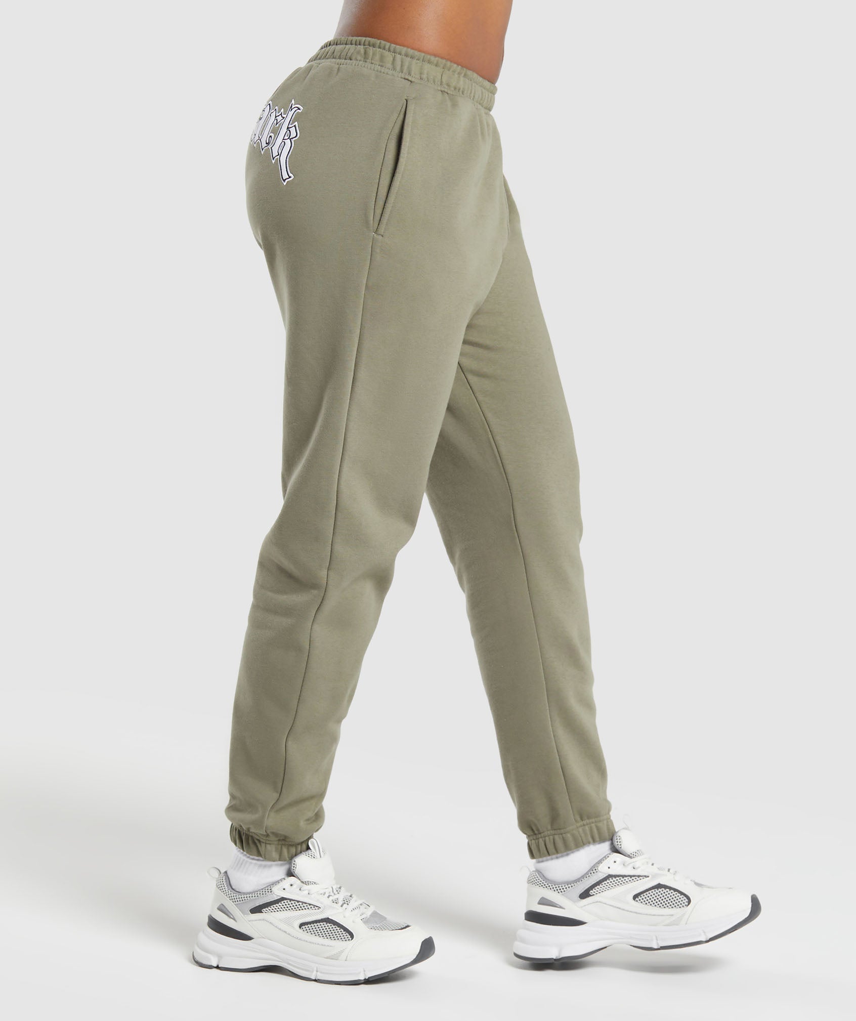 Heavy Flex Graphic Jogger in Utility Green - view 3