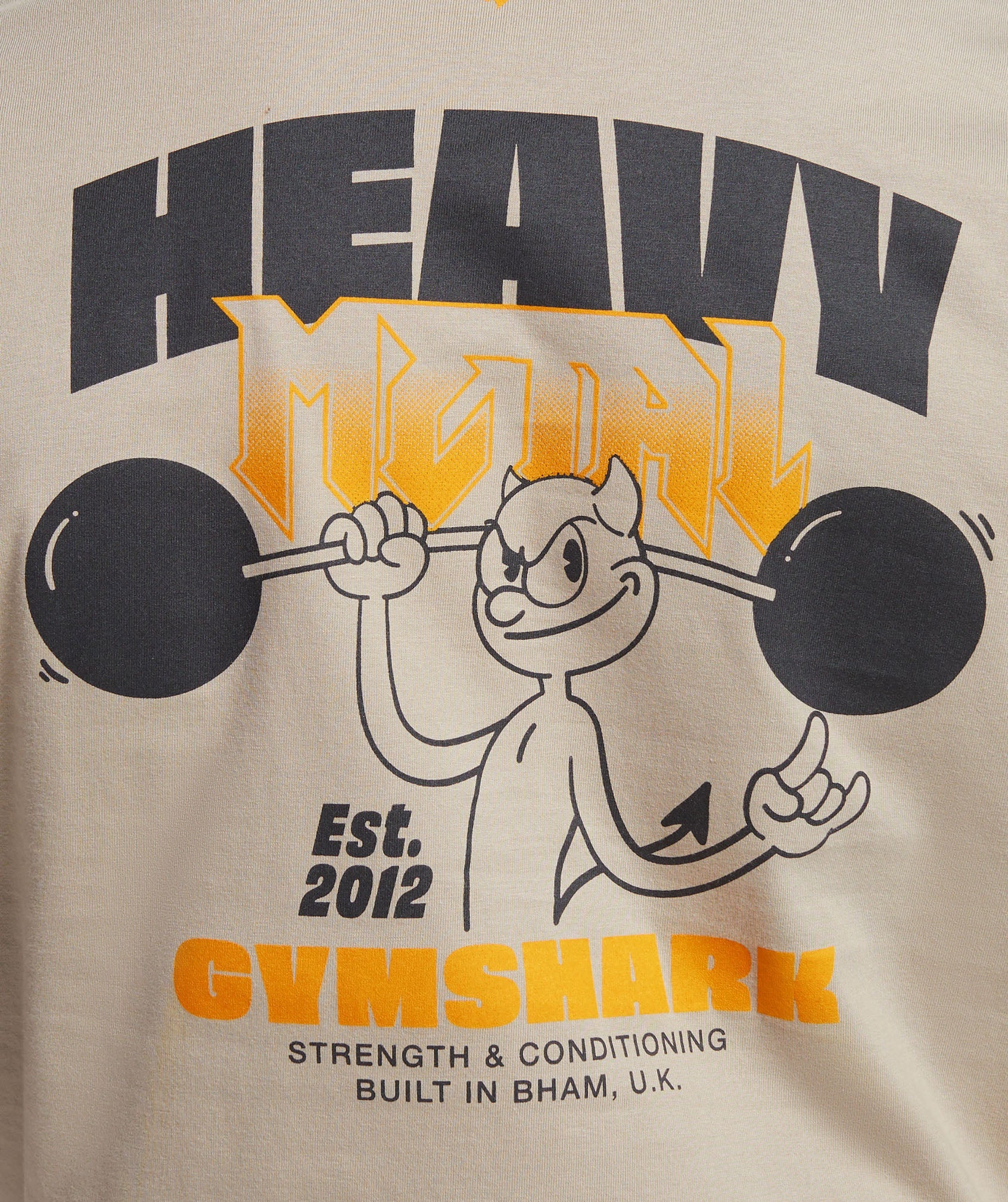 Gymshark Heavy Metal T-Shirt - Brown