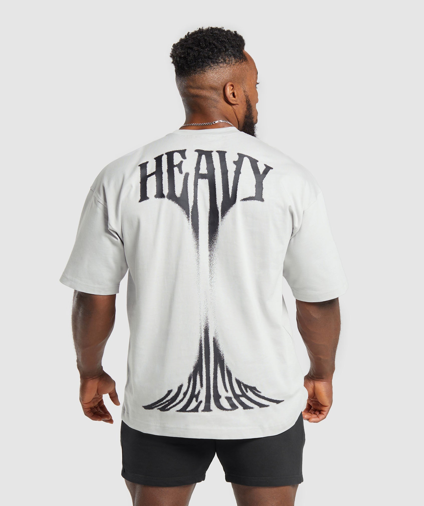 Heavy Weight Graphic T-Shirt in Metal Grey - view 2