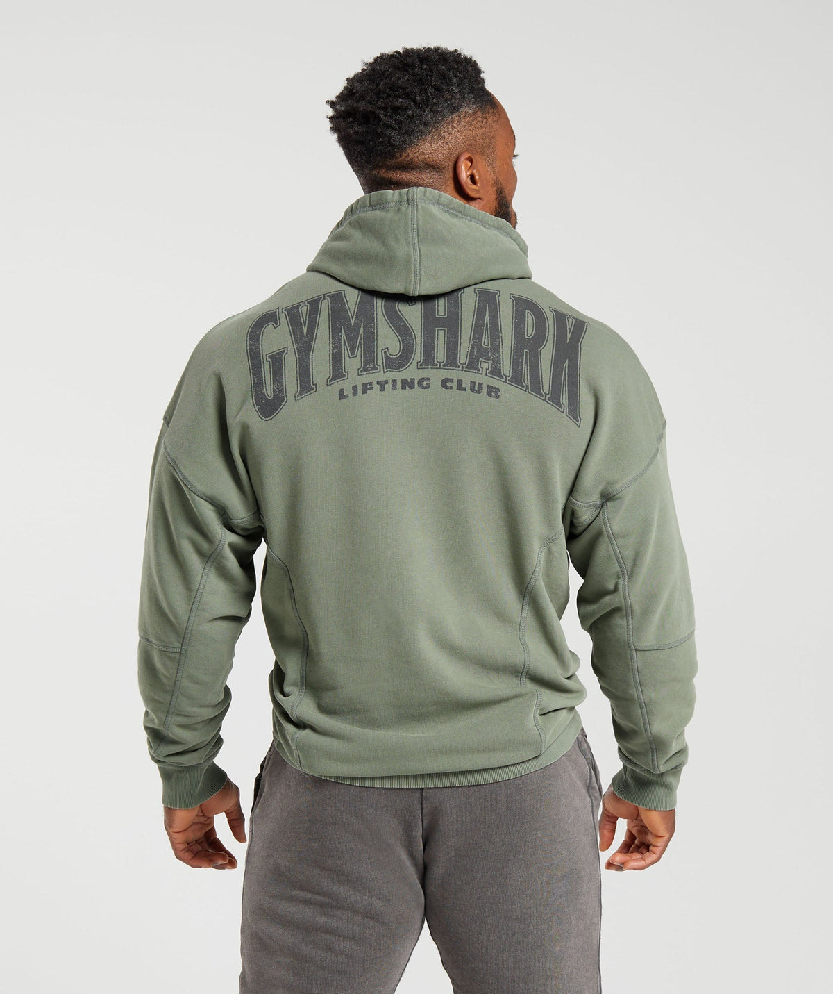 Gymshark Heritage Washed Hoodie - Onyx Grey | Gymshark