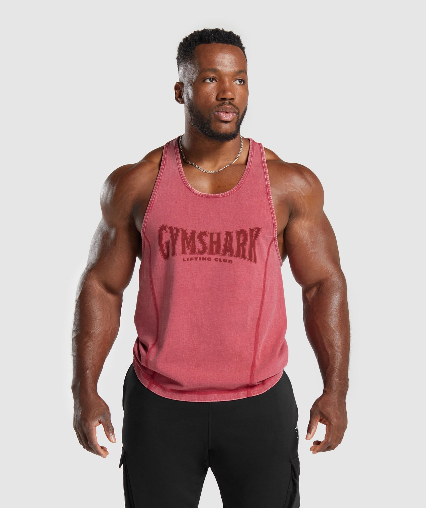 Gymshark Heritage Washed Stringer - Vintage Pink