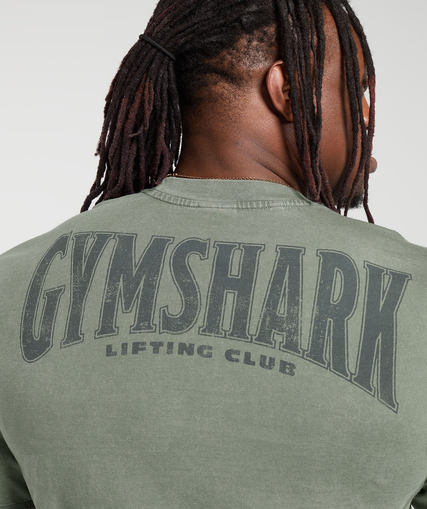 Gymshark Heritage Washed Short Sleeve Crew - Dusk Green