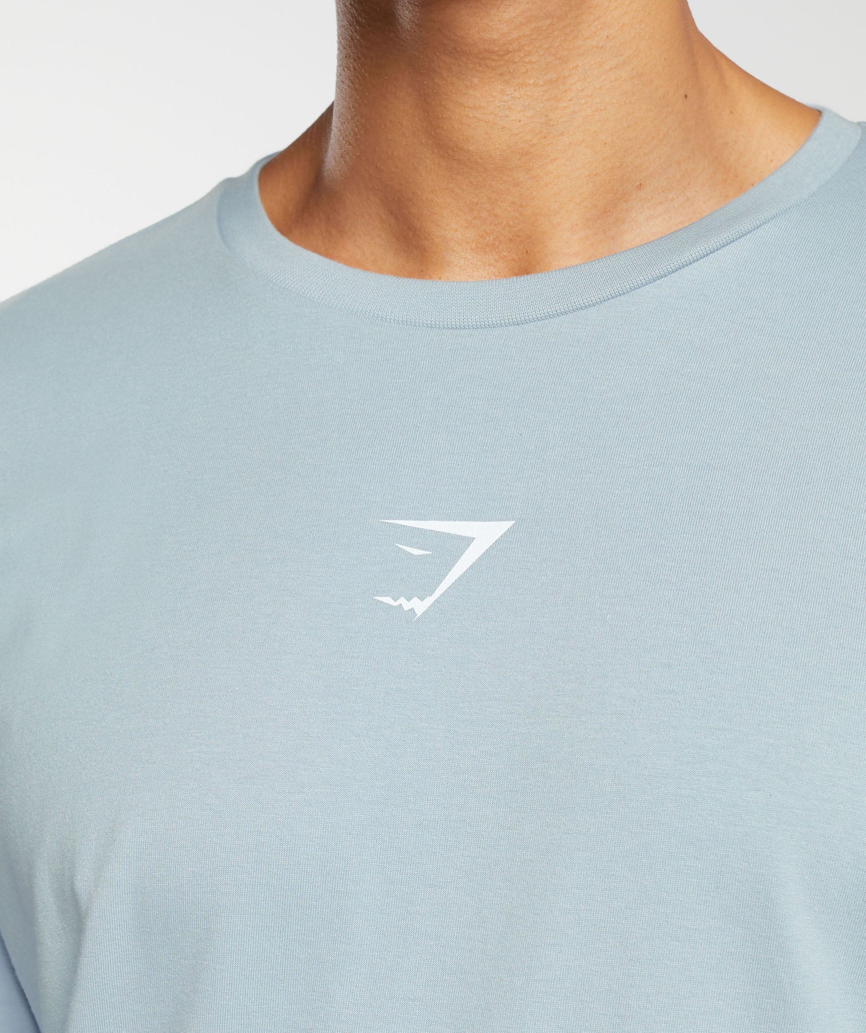 Hybrid Wellness Long Sleeve T-Shirt in Salt Blue - view 7