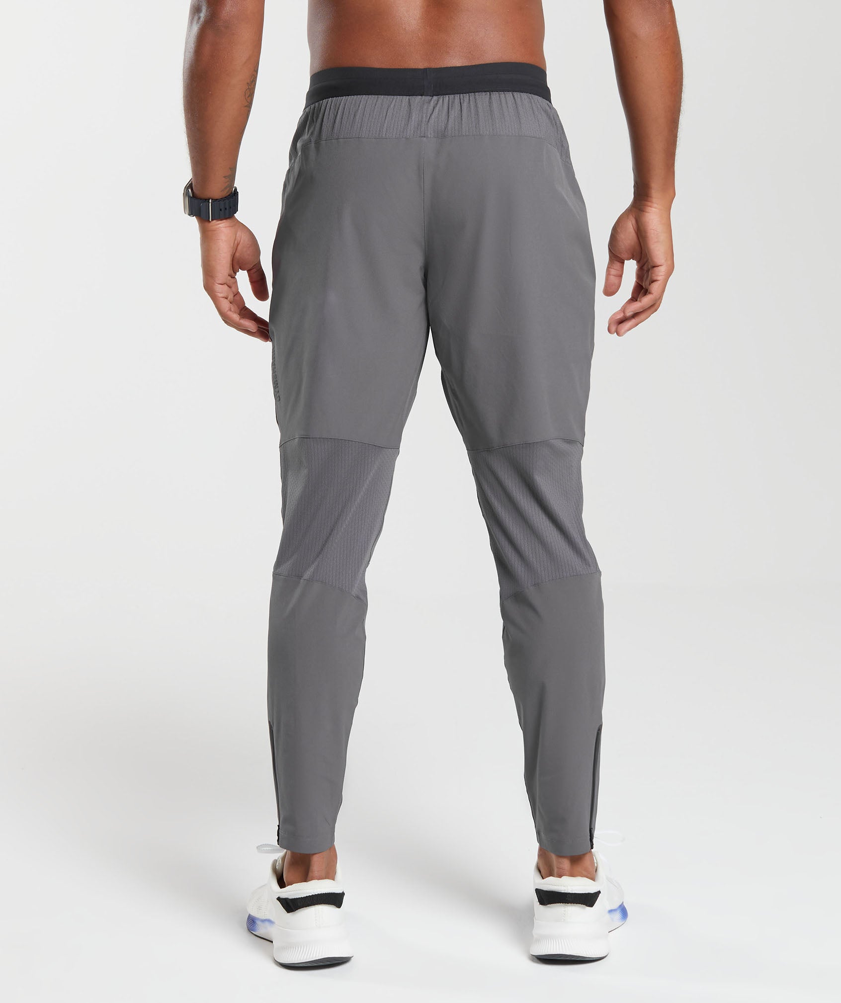 Hybrid Woven Joggers in Silhouette Grey - view 2