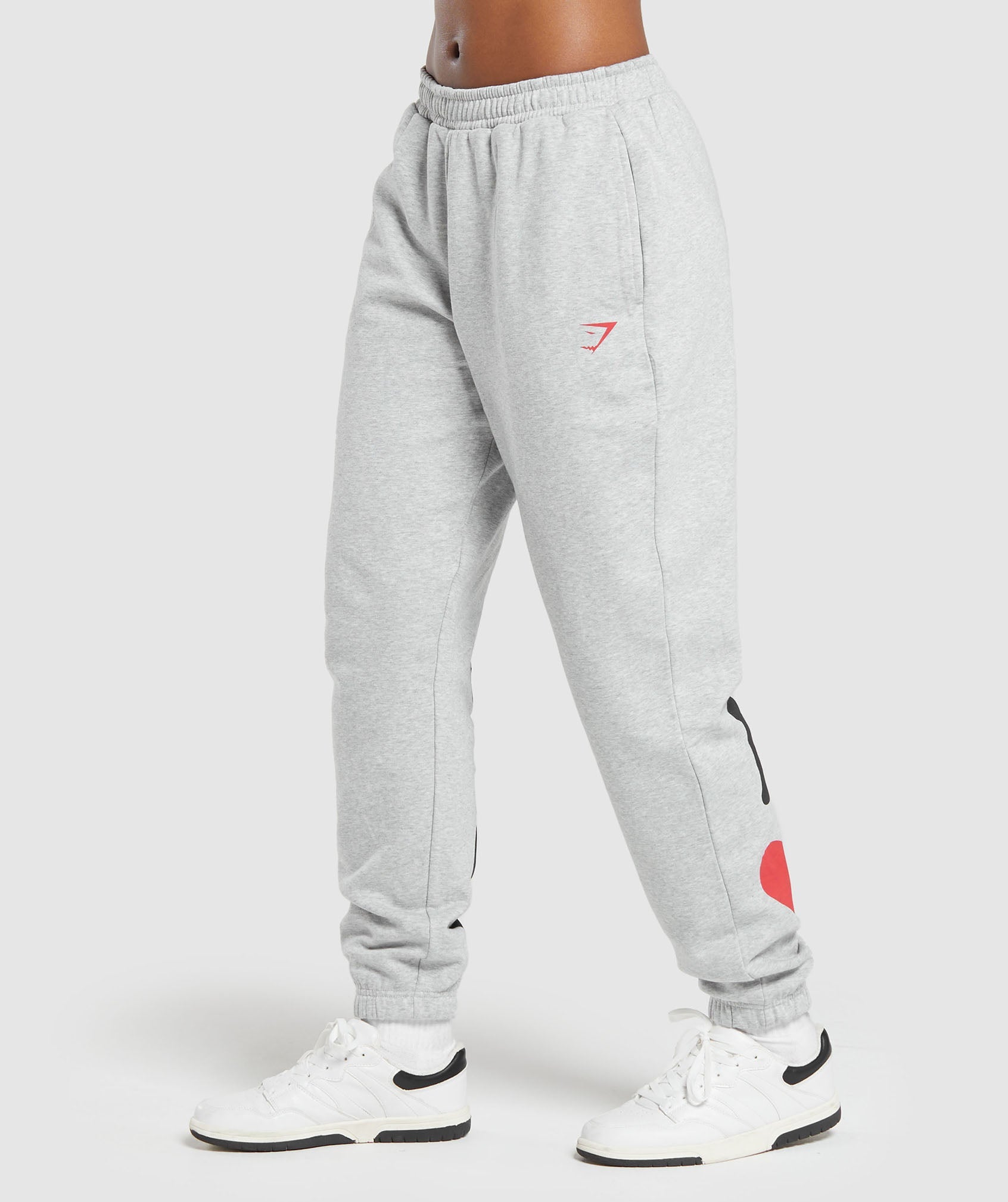 I Heart Gym Joggers in Light Grey Core Marl - view 3