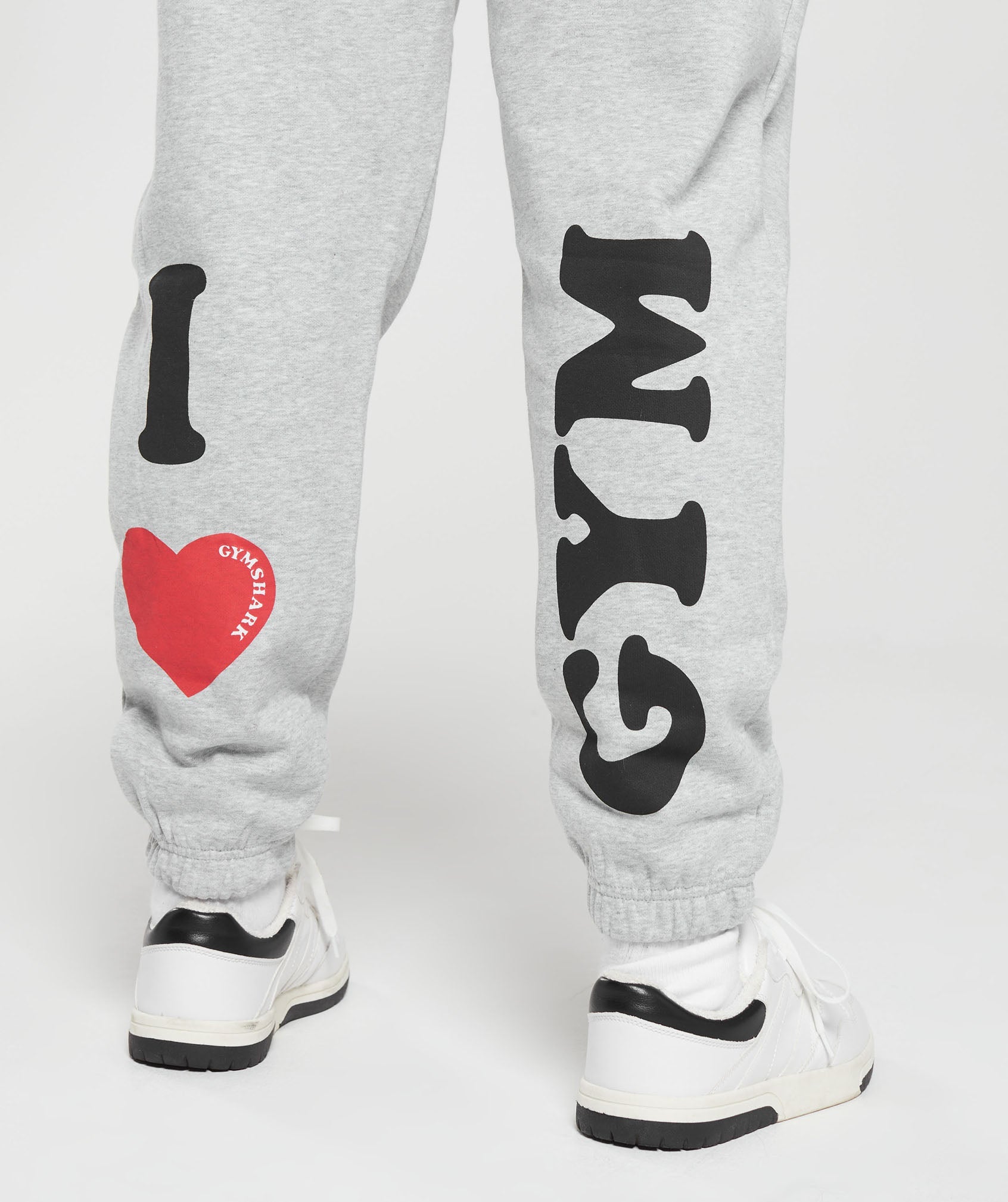 I Heart Gym Joggers in Light Grey Core Marl - view 6