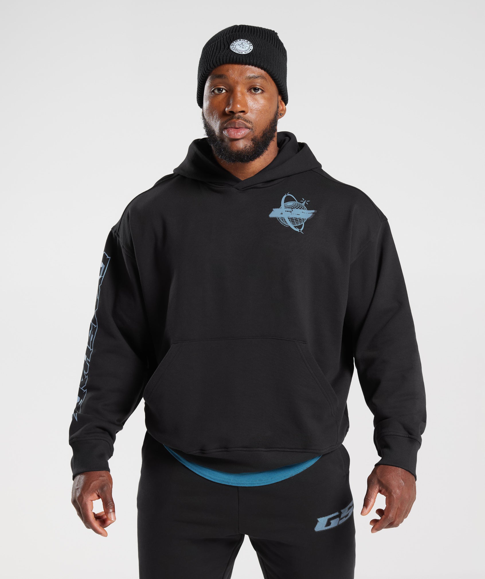 Intergalactic Lifting Hoodie en Black